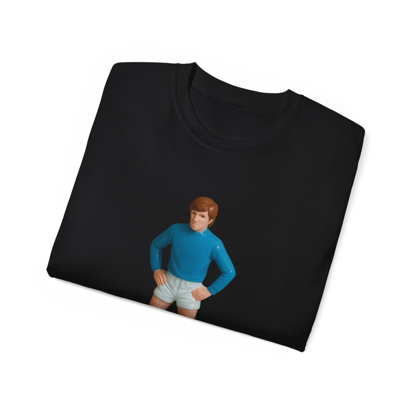 Colin Bell Cartoon Subbuteo T-Shirt - Manchester City