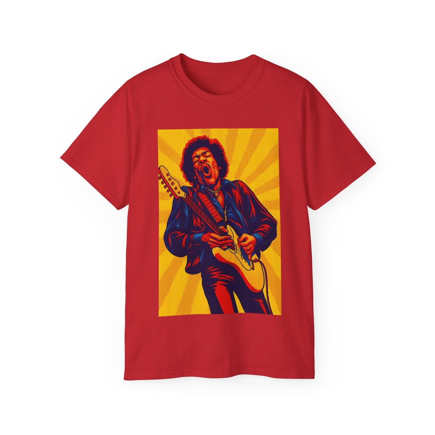 Jimi Hendrix Pop Art Guitar T-Shirt