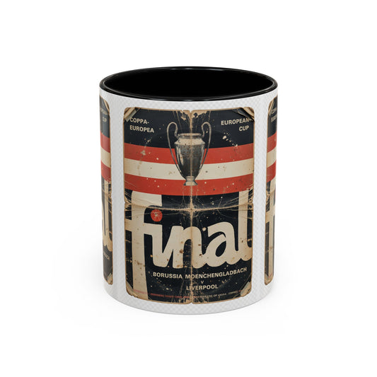 1977 European Cup Final Liverpool Monchengladbach Poster Coffee Mug (11, 15oz)