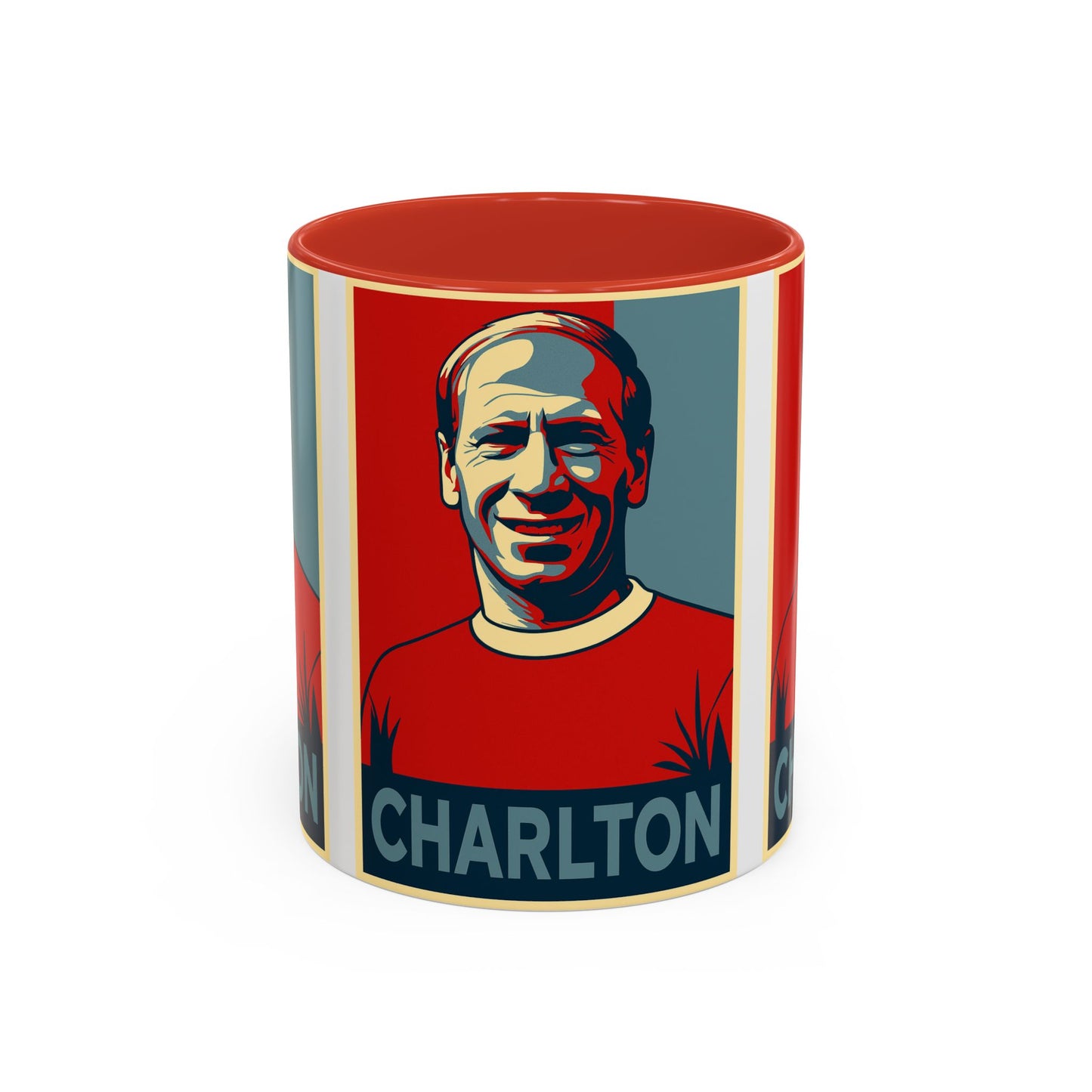Bobby Charlton Hope Poster Mug - Manchester United England