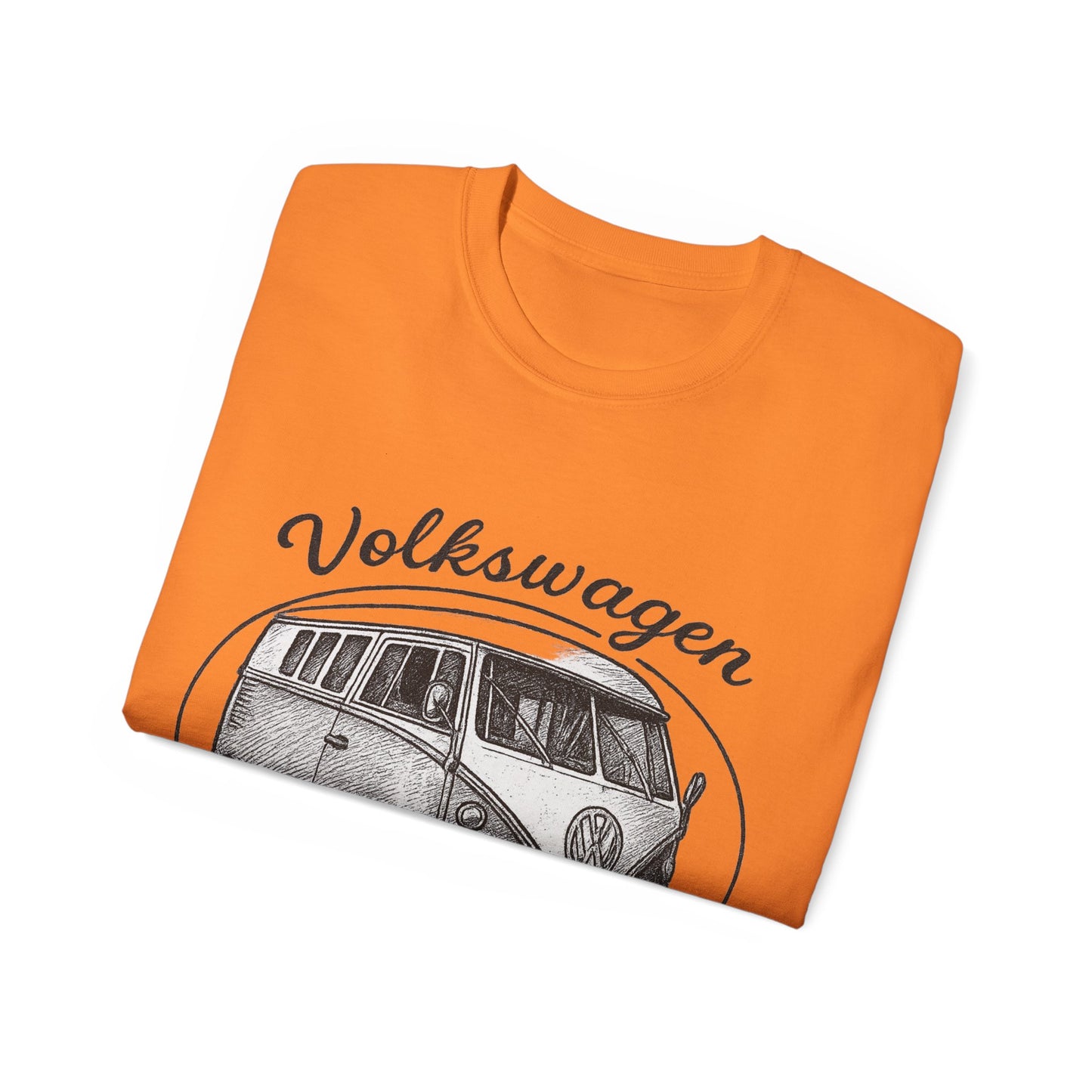 Volkswagen Camper Van 3/4 Black and White Drawing T-Shirt