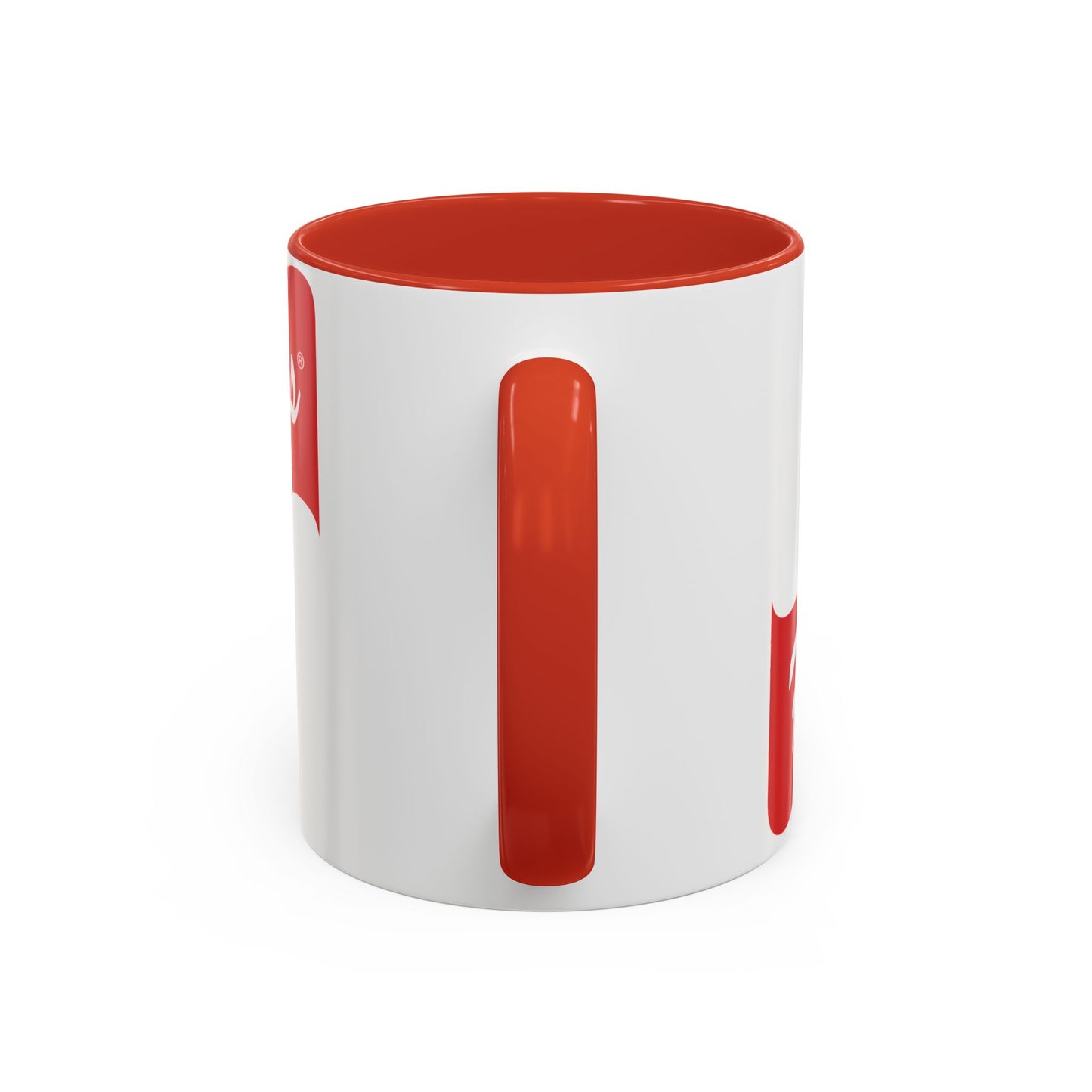 Prestwich Heys Red Stripe Accent Coffee Mug (11, 15oz)