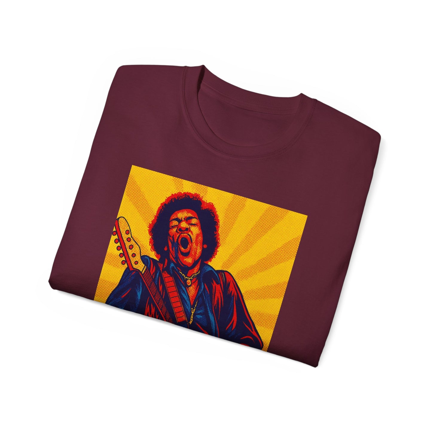 Jimi Hendrix Pop Art Guitar T-Shirt