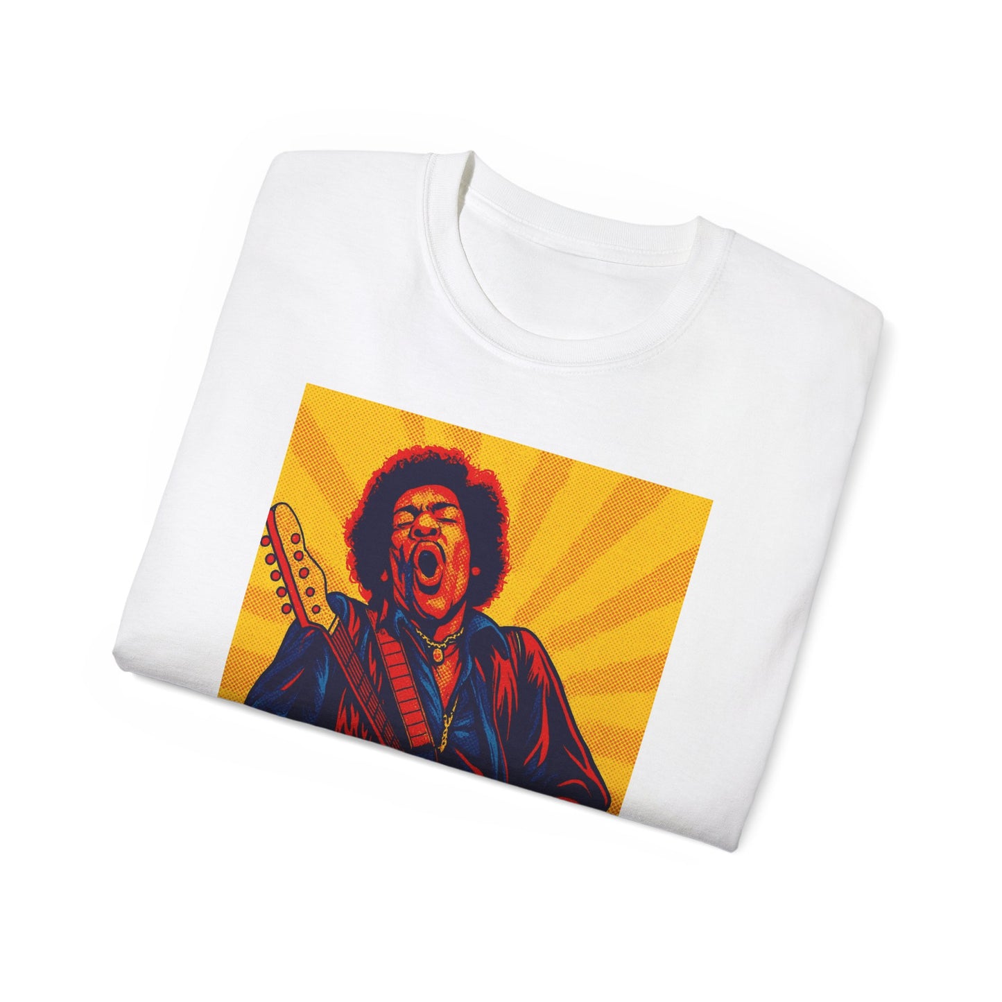 Jimi Hendrix Pop Art Guitar T-Shirt