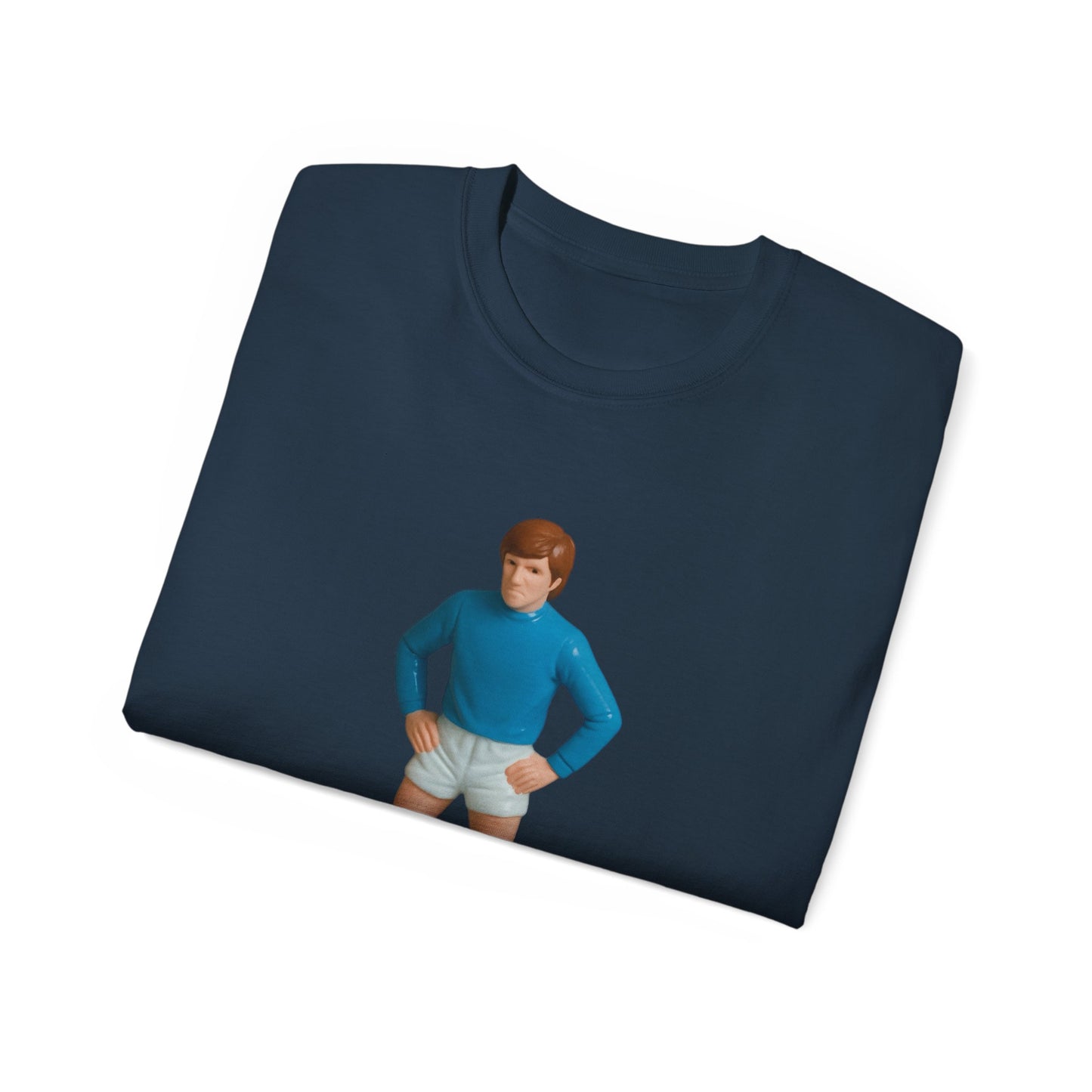 Colin Bell Cartoon Subbuteo T-Shirt - Manchester City