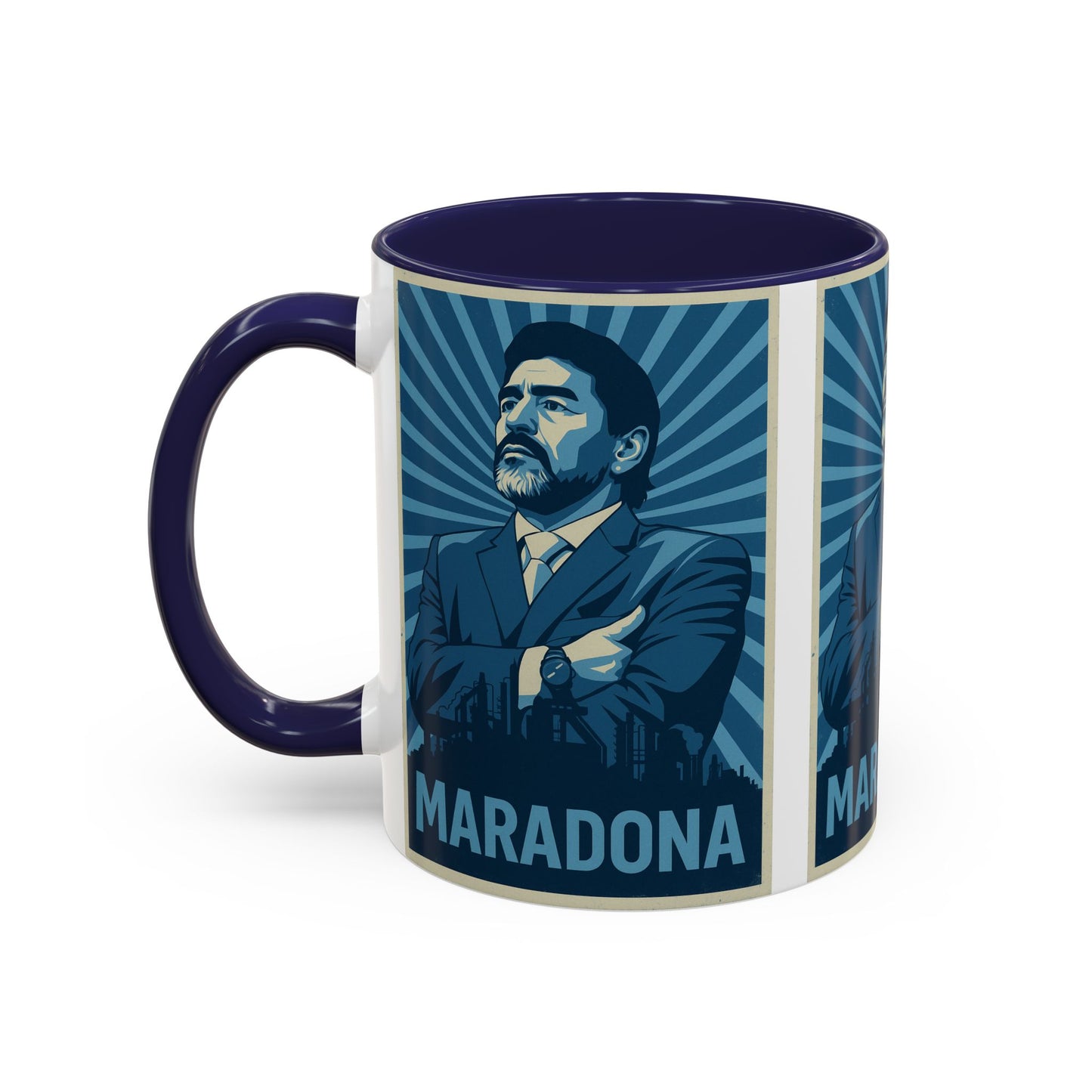 Diego Maradona Manager Blue Mug - Argentina