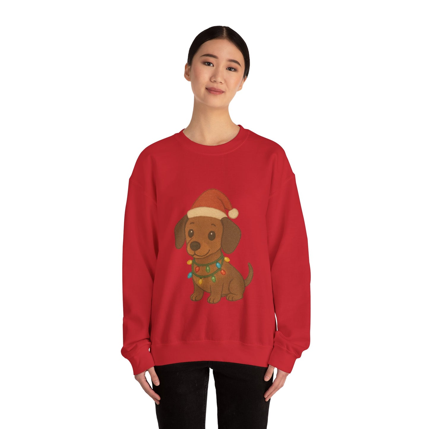 Christmas Dachshund Puppy Christmas Sweatshirt