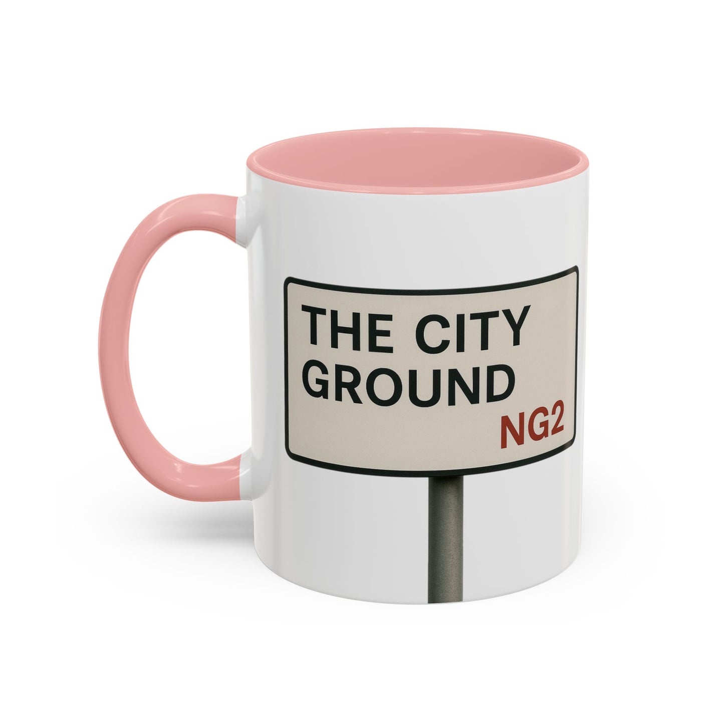 The City Ground Nottingham Forest Road Sign Mug