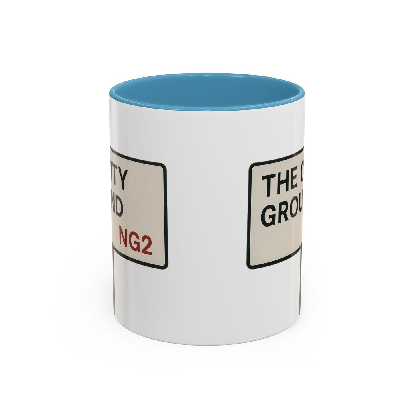 The City Ground Nottingham Forest Road Sign Mug