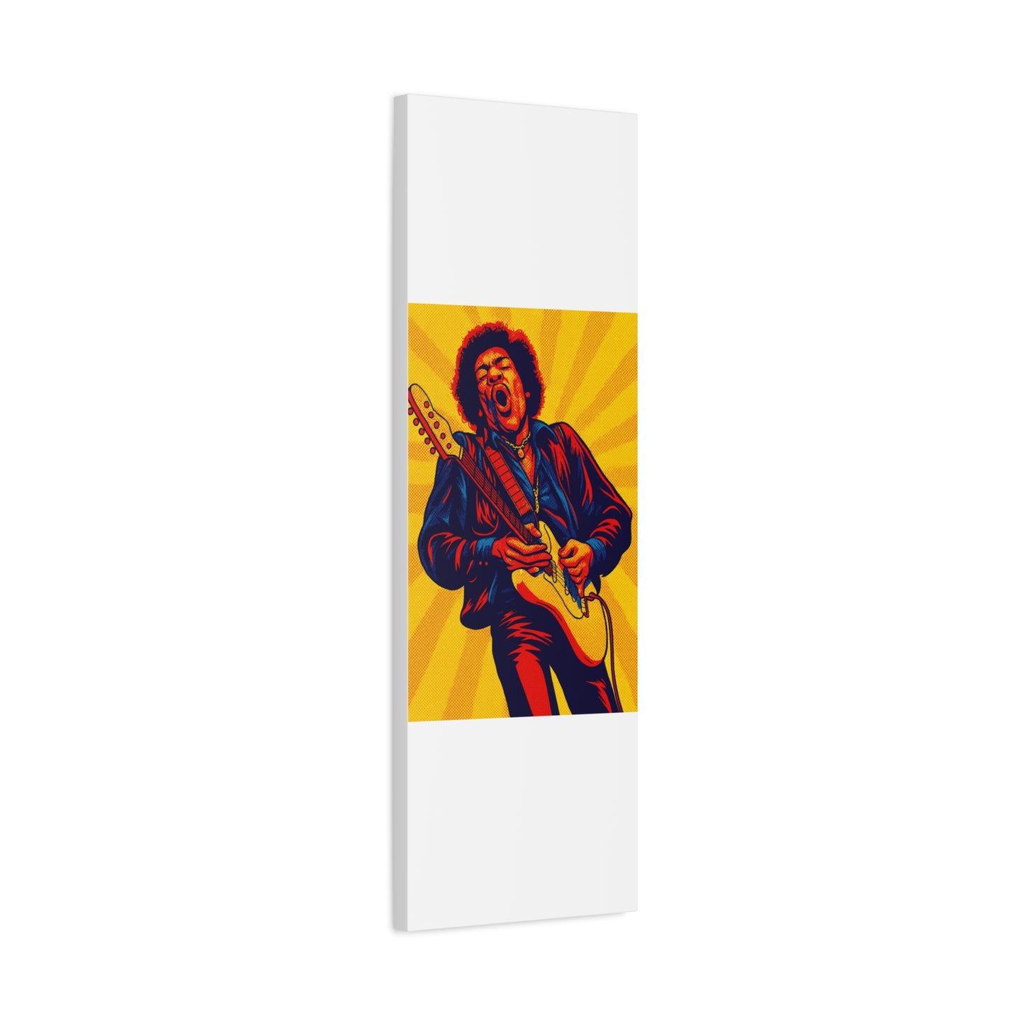 Jimi Hendrix Guitar Pop Art Canvas