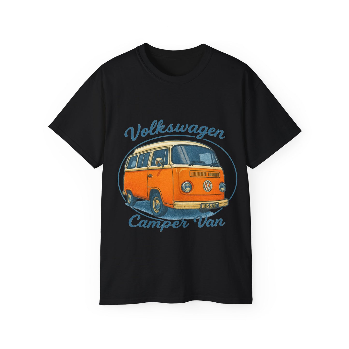 Vintage Volkswagen Camper Van Light Orange T-Shirt