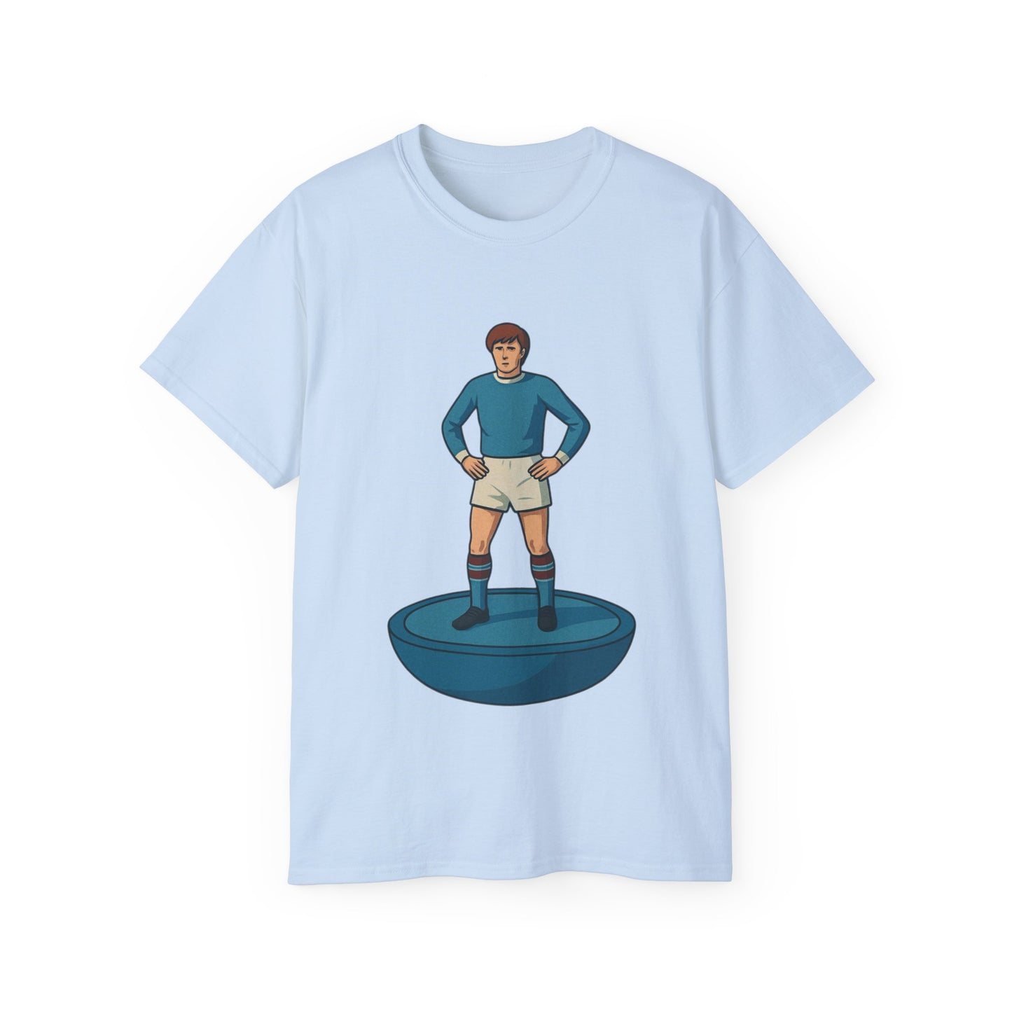 Colin Bell Cartoon Subbuteo T-Shirt - Manchester City