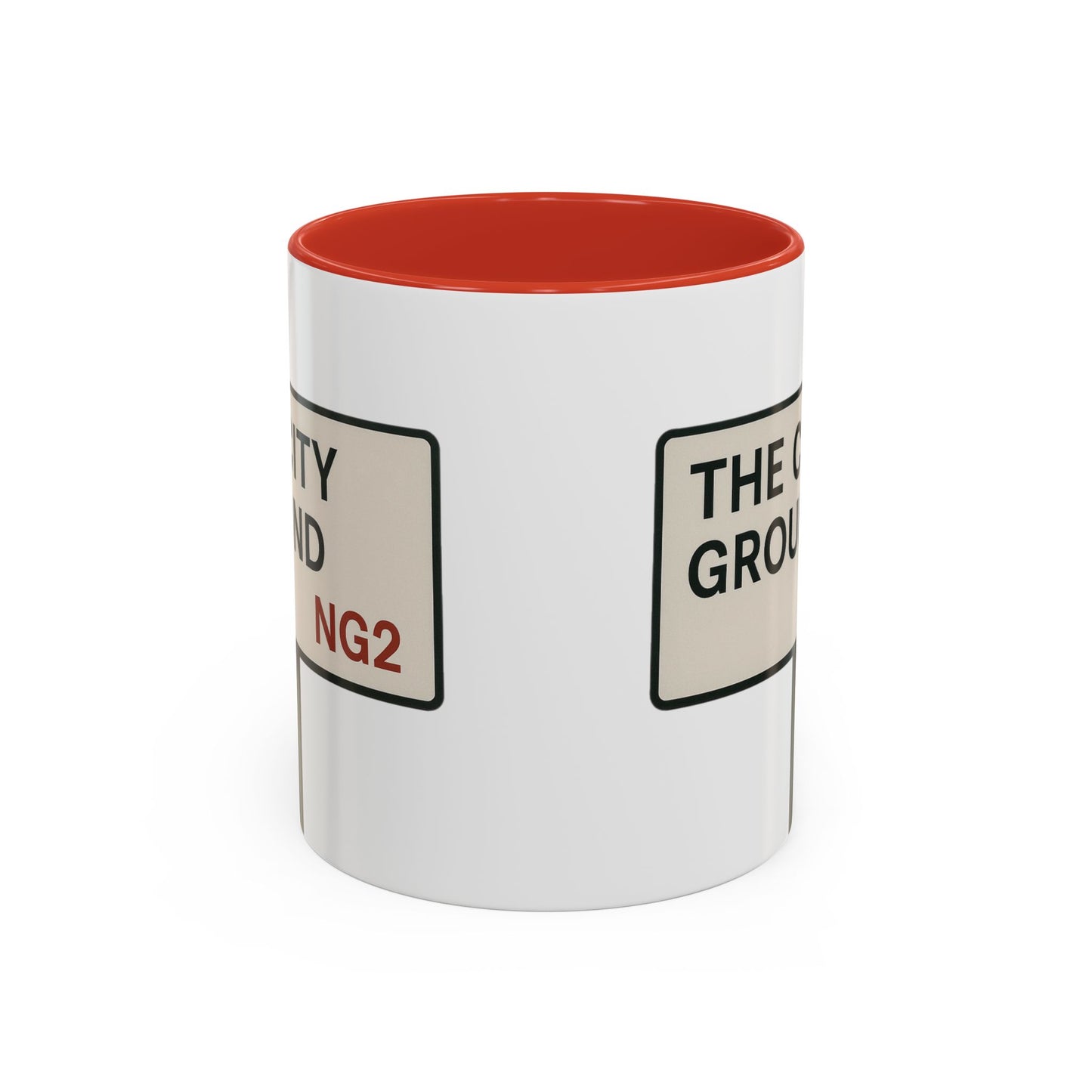 The City Ground Nottingham Forest Road Sign Mug