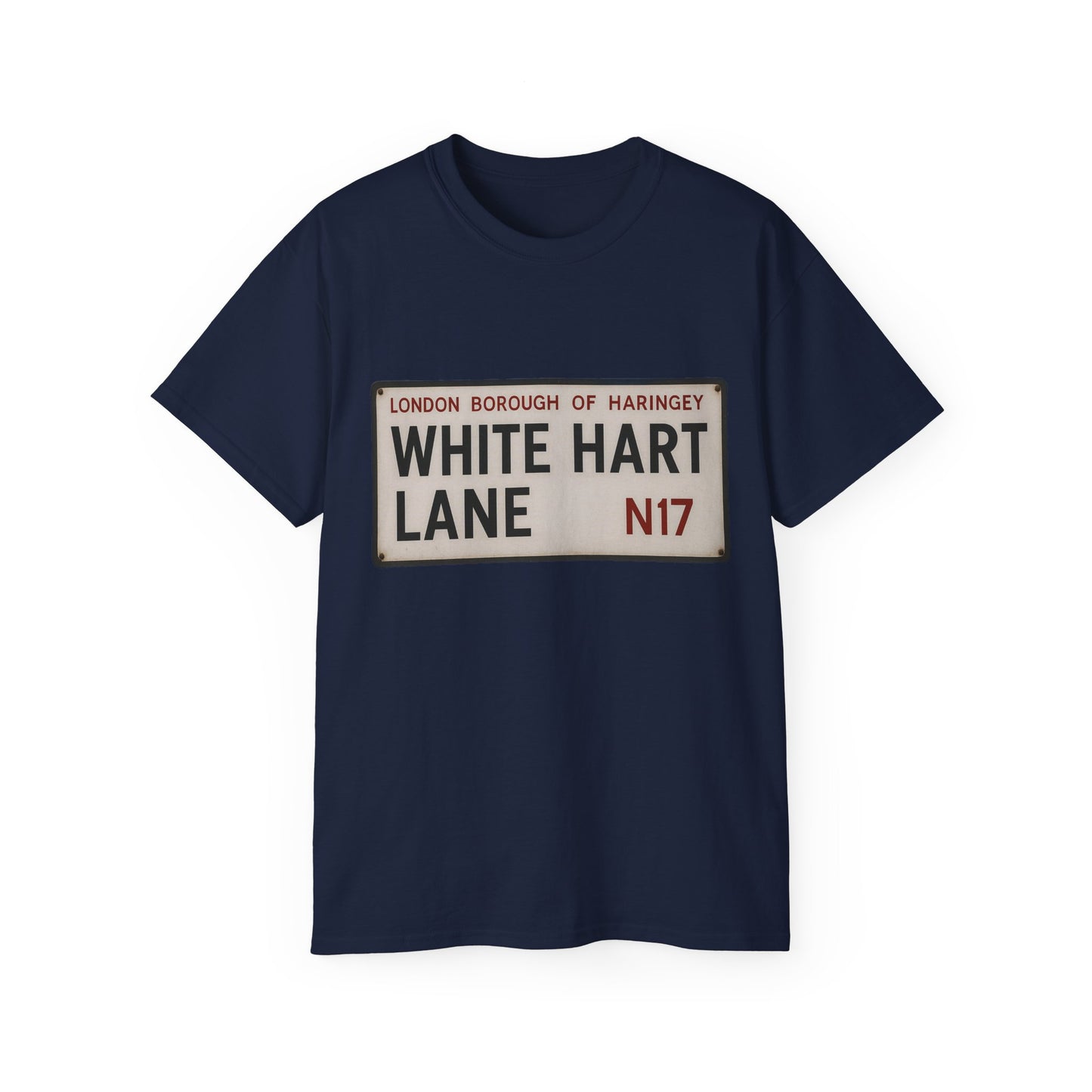 White Hart Lane Tottenham Hotspur Road Sign T-Shirt