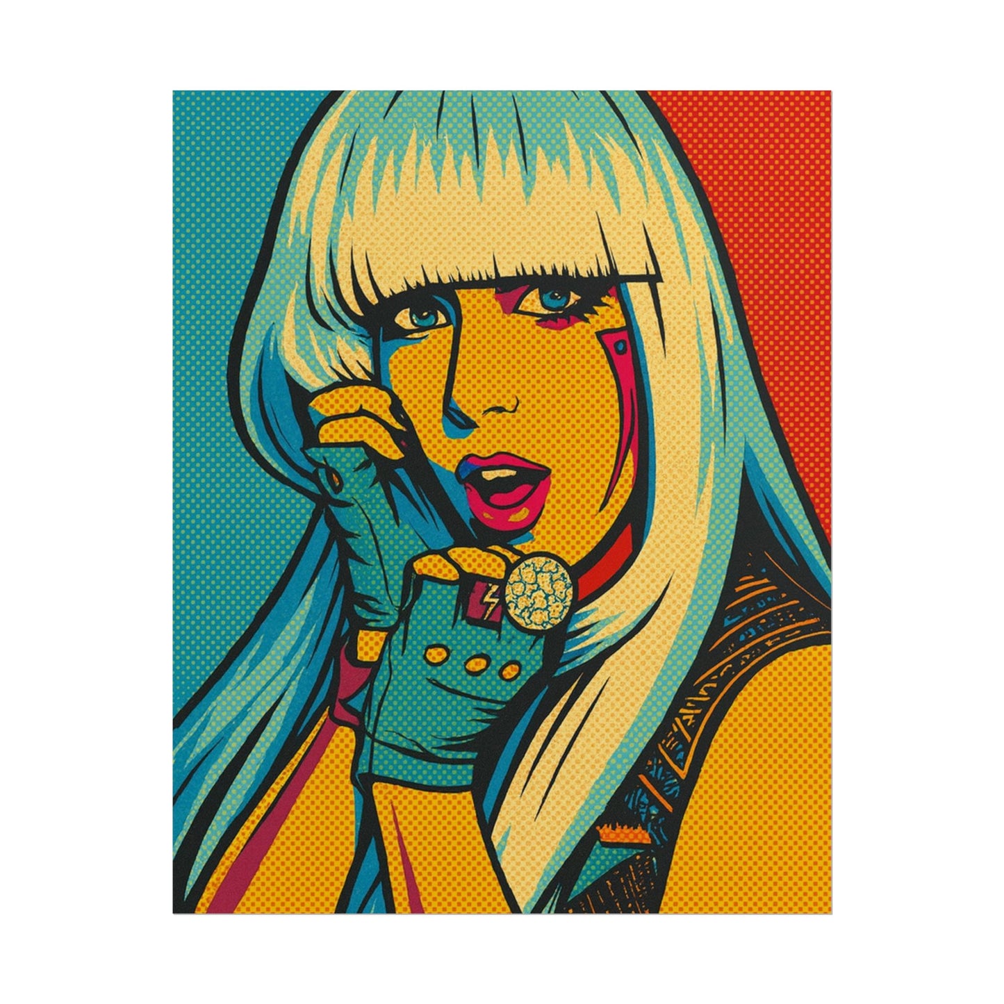 Lady G a g a Pop Art Poster