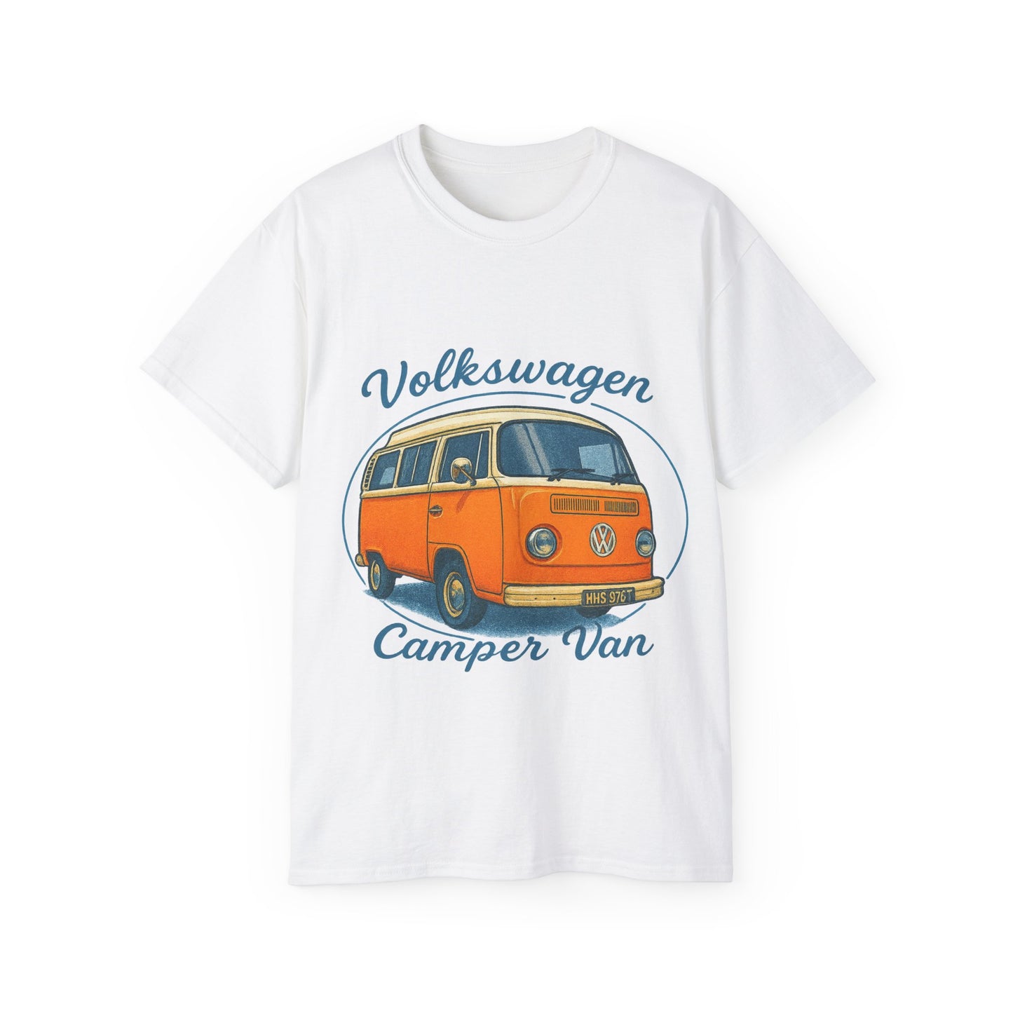 Vintage Volkswagen Camper Van Light Orange T-Shirt