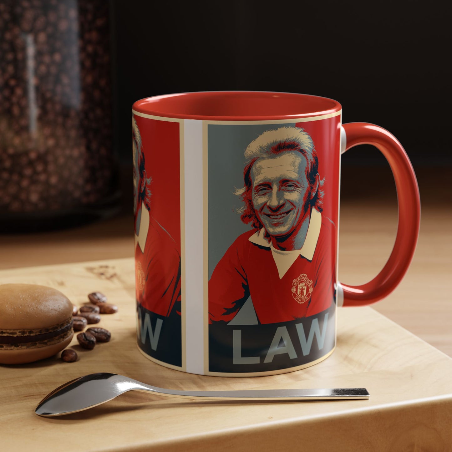 Denis Law Hope Poster Mug - Manchester United