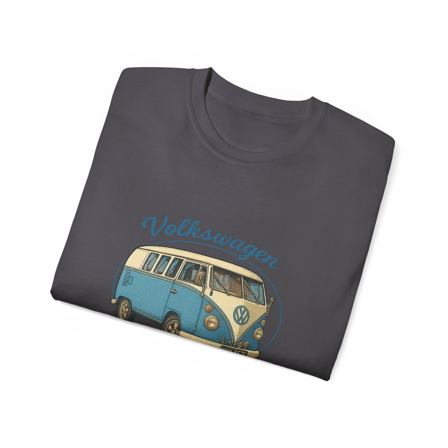 Vintage Volkswagen Camper Van Blue 3/4 T-Shirt
