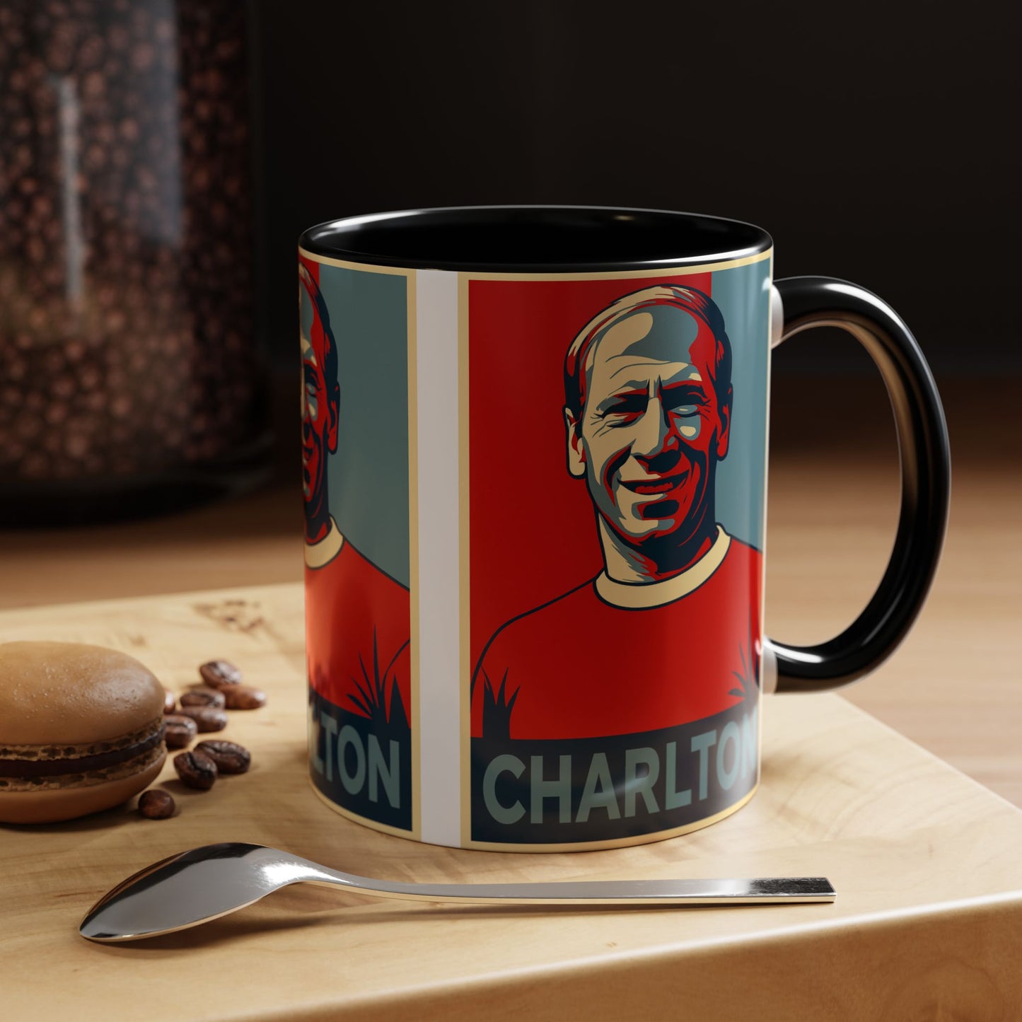 Bobby Charlton Hope Poster Mug - Manchester United England