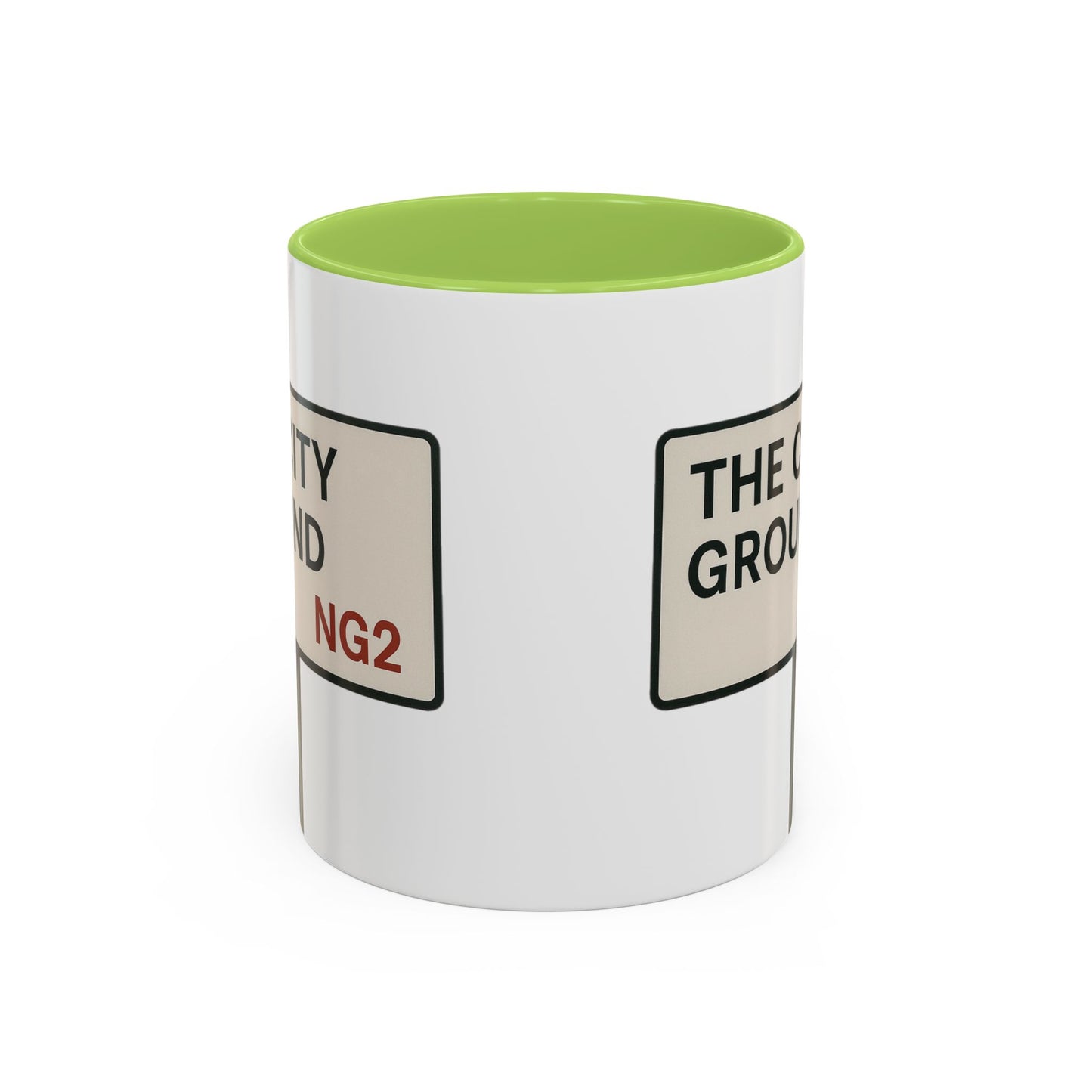 The City Ground Nottingham Forest Road Sign Mug
