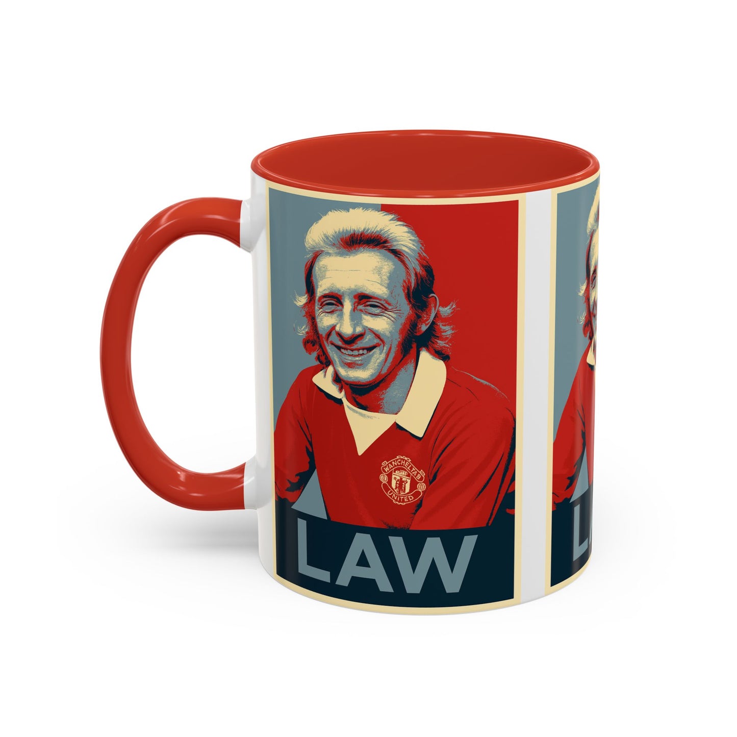 Denis Law Hope Poster Mug - Manchester United