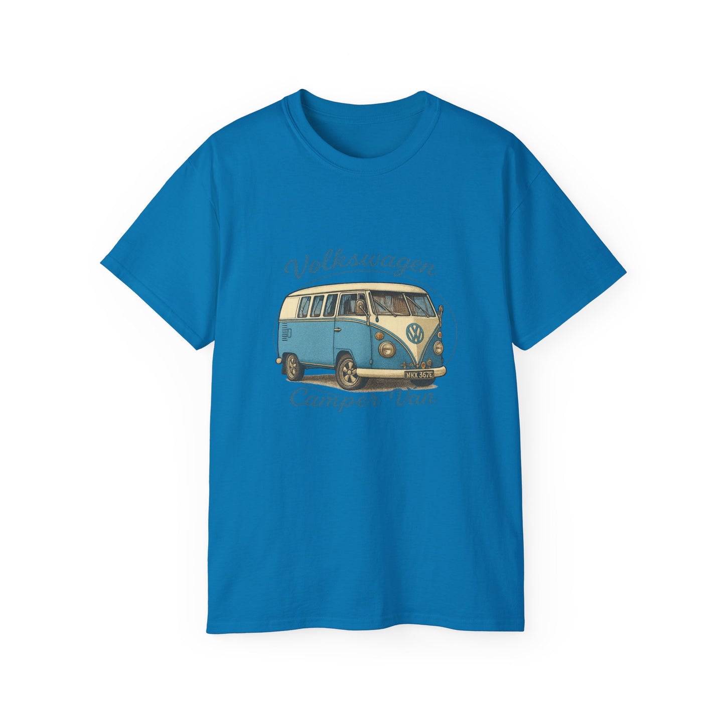 Vintage Volkswagen Camper Van Blue 3/4 T-Shirt
