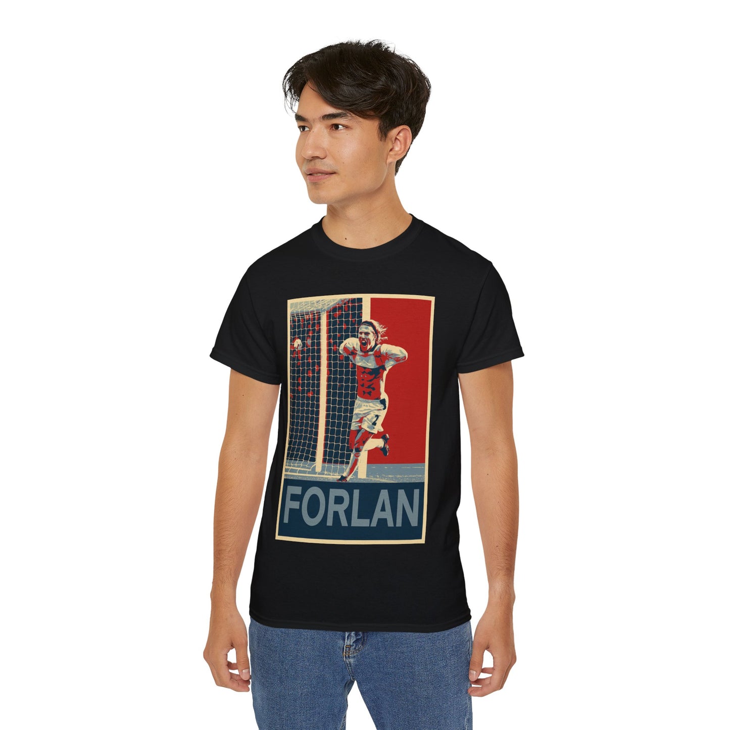 Diego Forlan Liverpool Goal Celebration T-Shirt - Manchester United