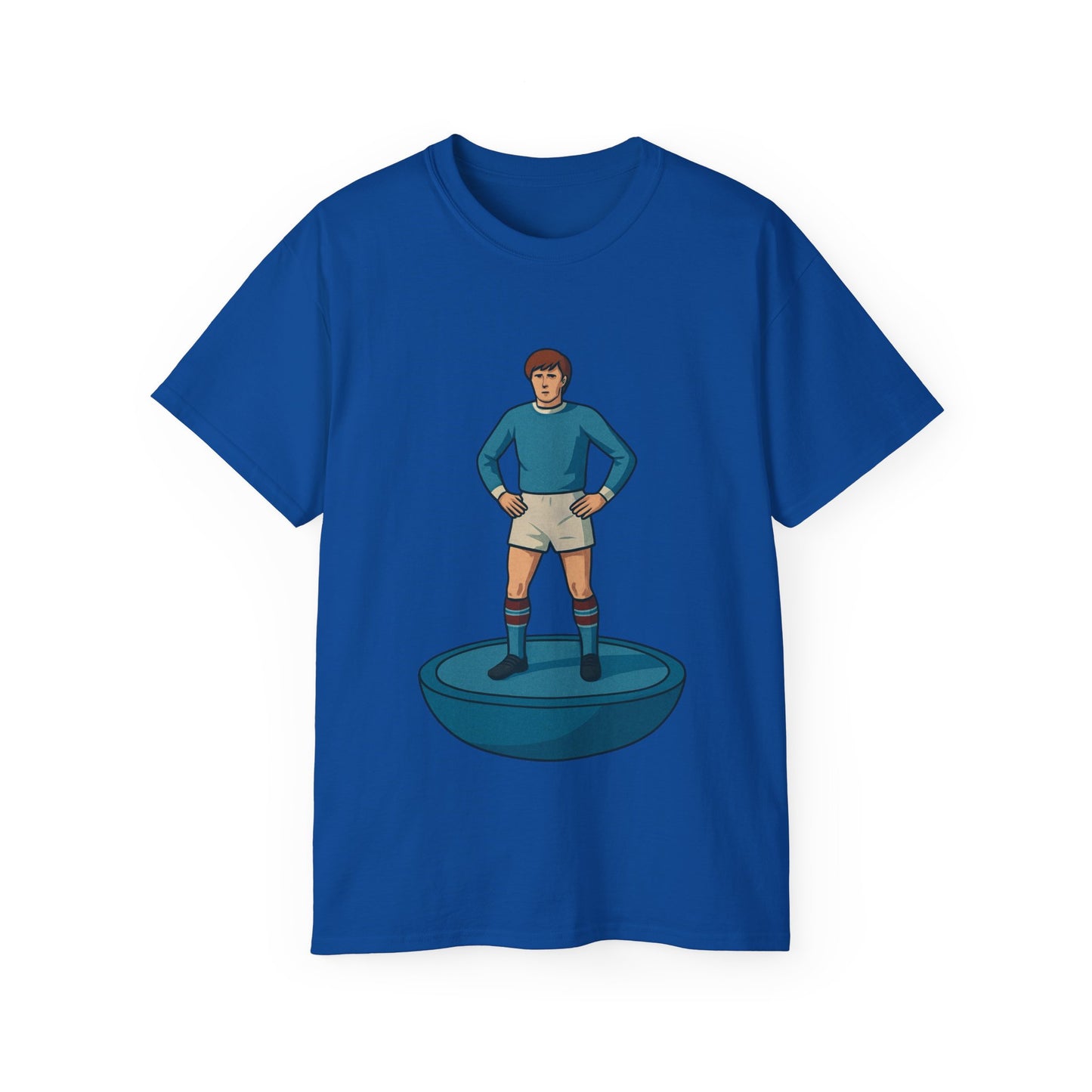 Colin Bell Cartoon Subbuteo T-Shirt - Manchester City