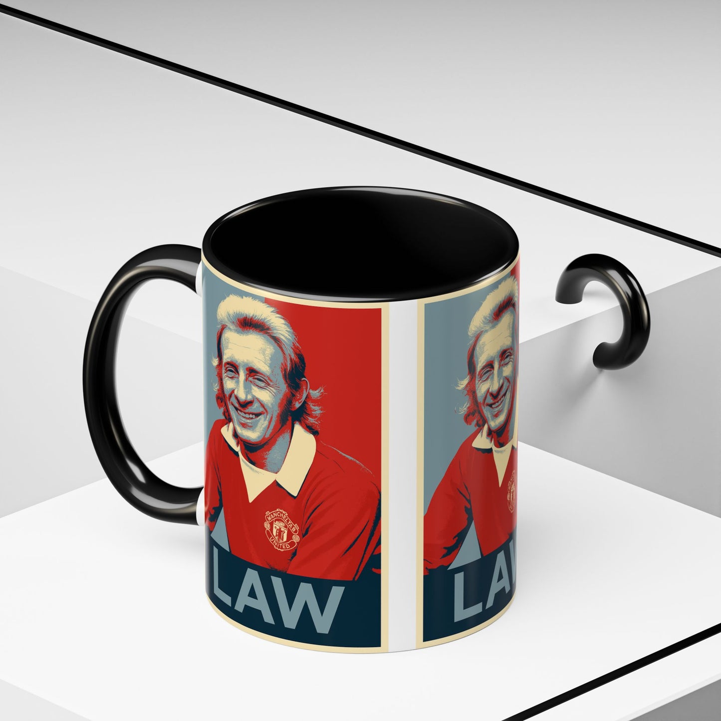 Denis Law Hope Poster Mug - Manchester United
