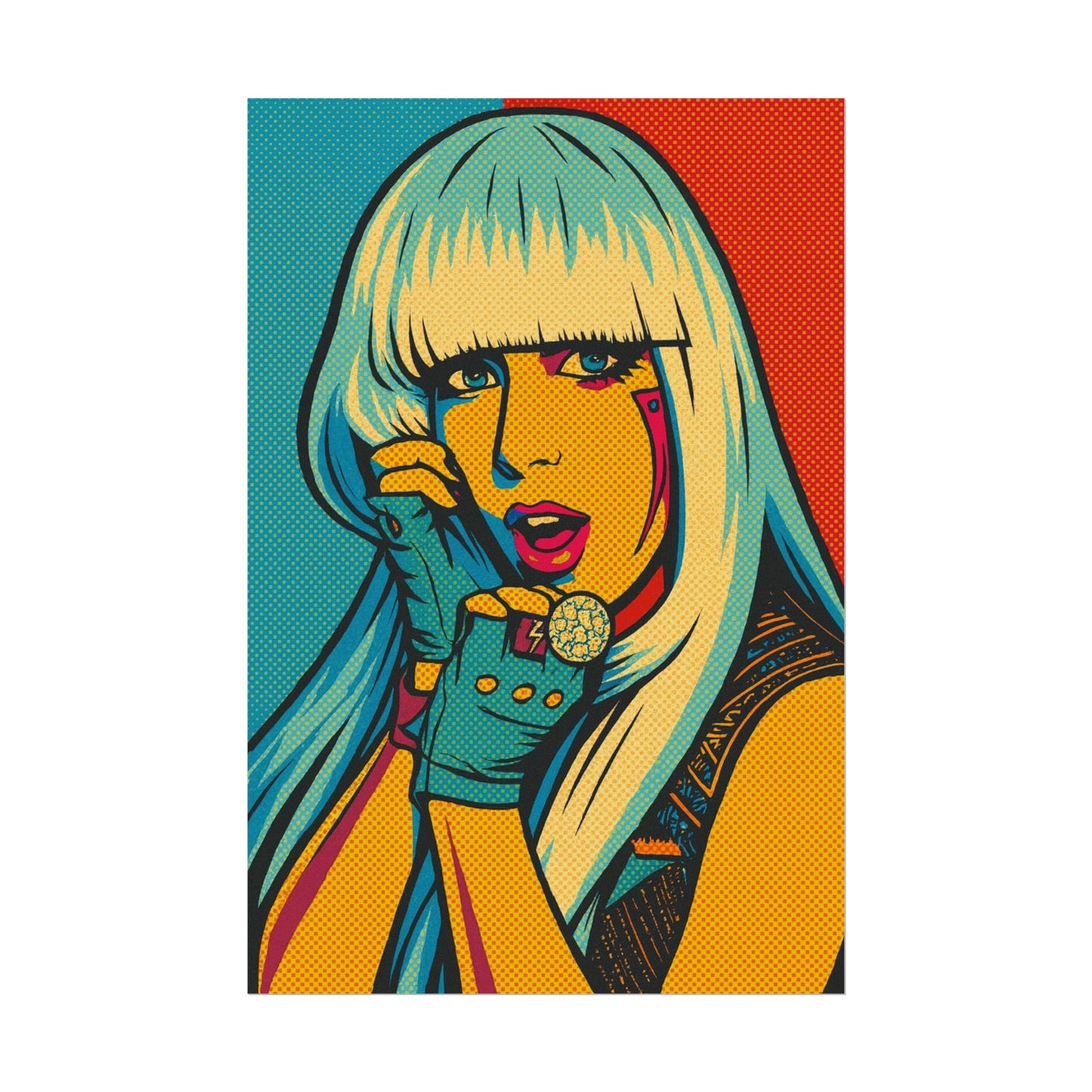 Lady G a g a Pop Art Poster