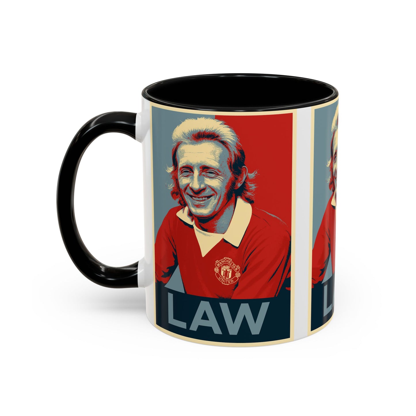 Denis Law Hope Poster Mug - Manchester United