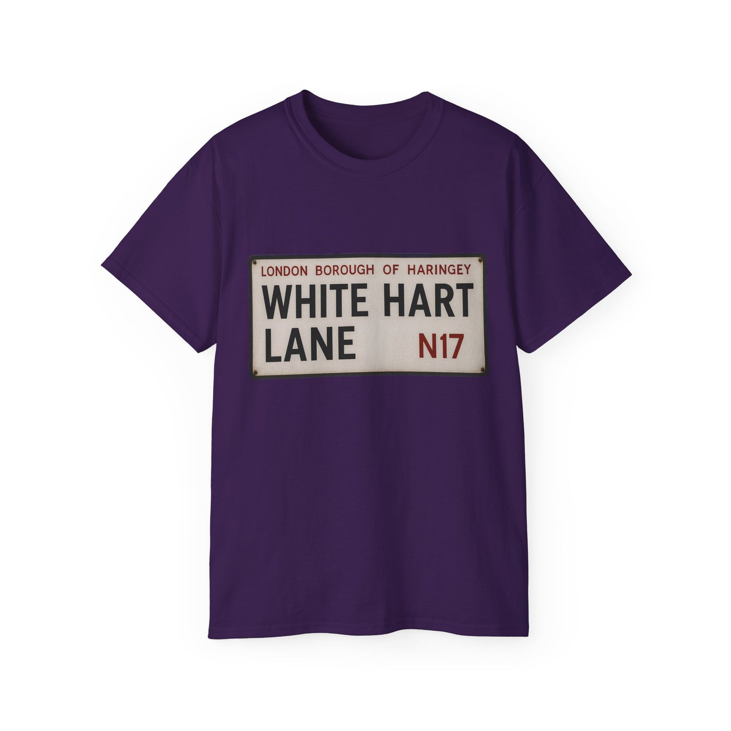 White Hart Lane Tottenham Hotspur Road Sign T-Shirt