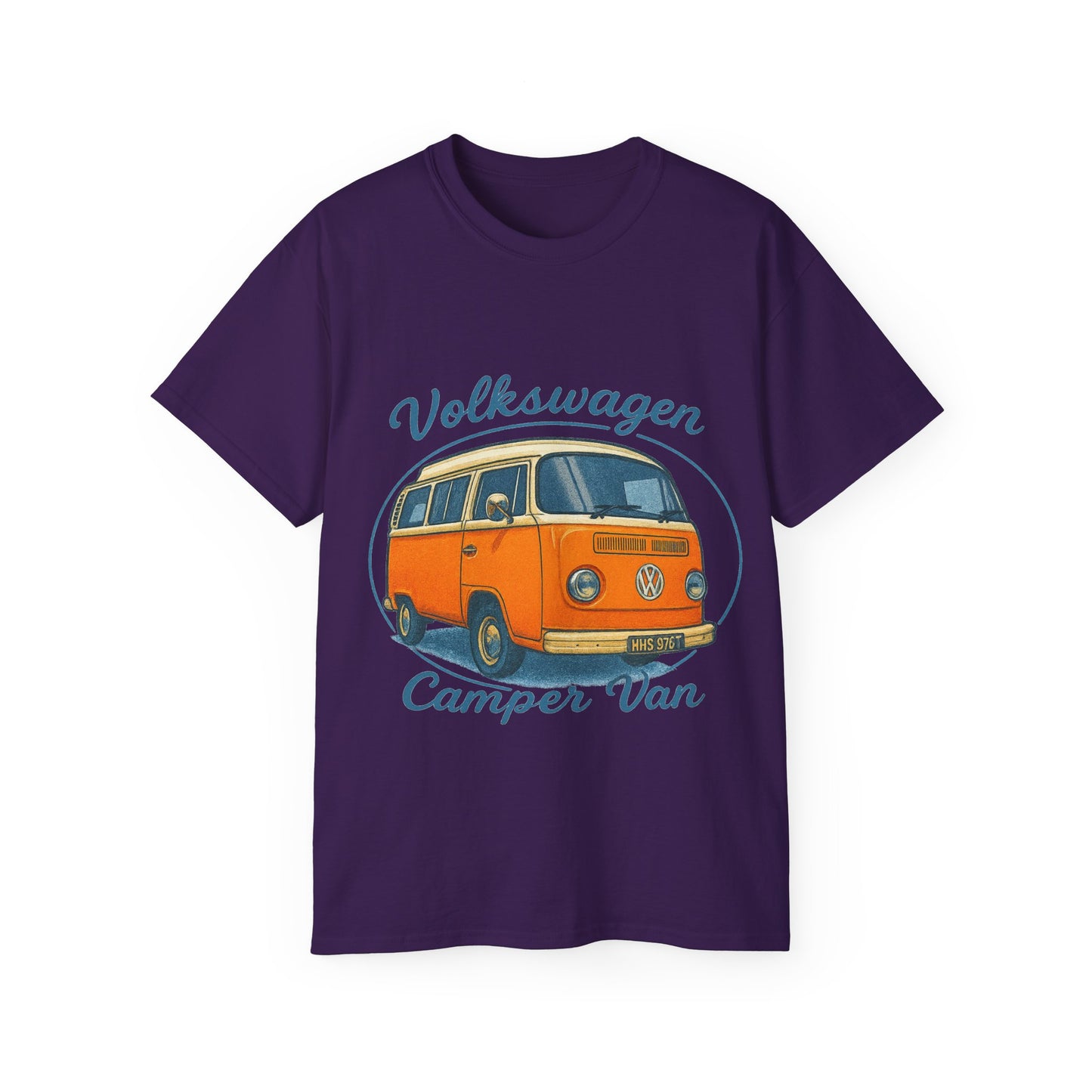 Vintage Volkswagen Camper Van Light Orange T-Shirt