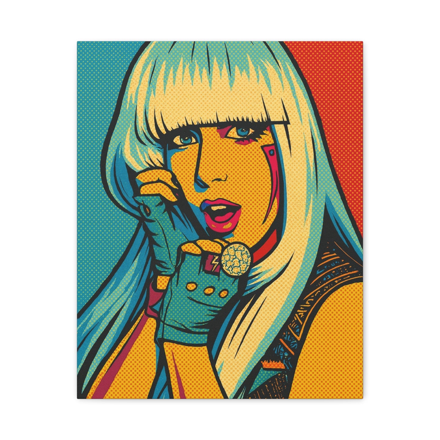 Lady G a g a Pop Art Canvas