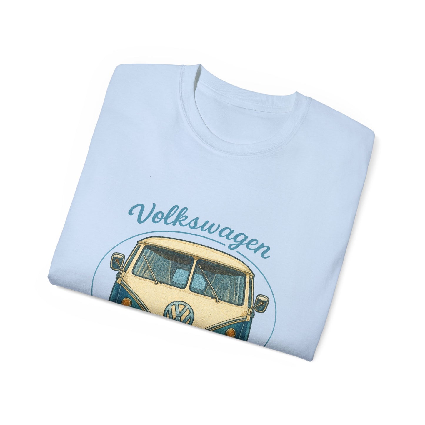 Vintage Volkswagen Camper Van Front Blue