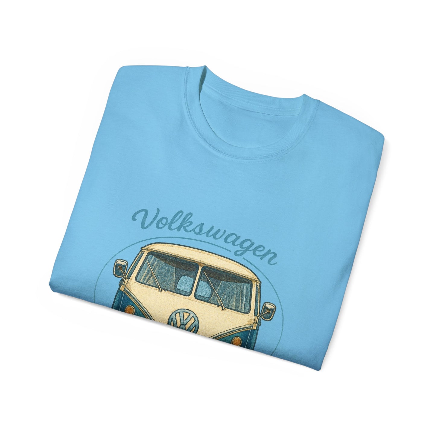 Vintage Volkswagen Camper Van Front Blue