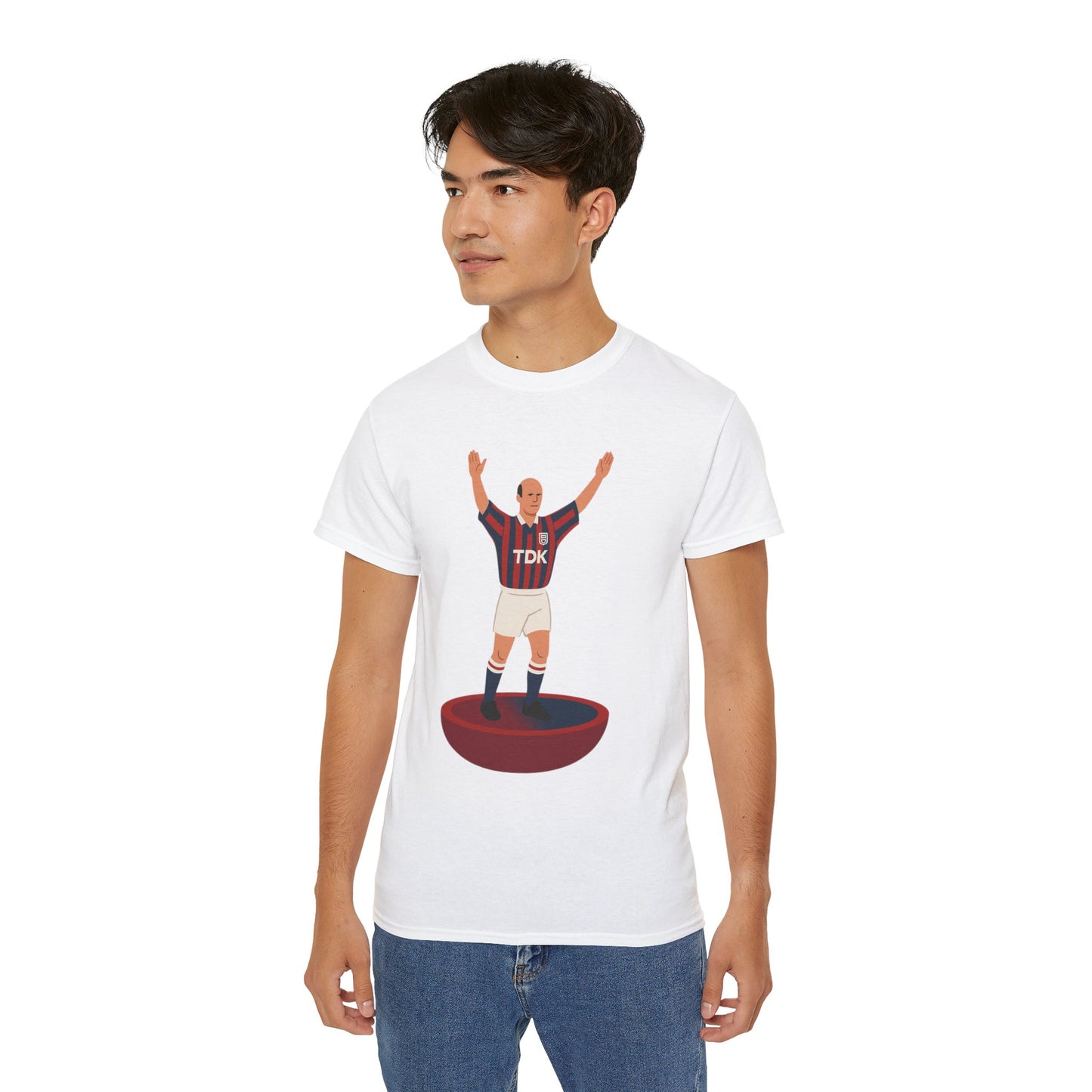 Attilio Lombardo Cartoon Subbuteo T-Shirt - Crystal Palace