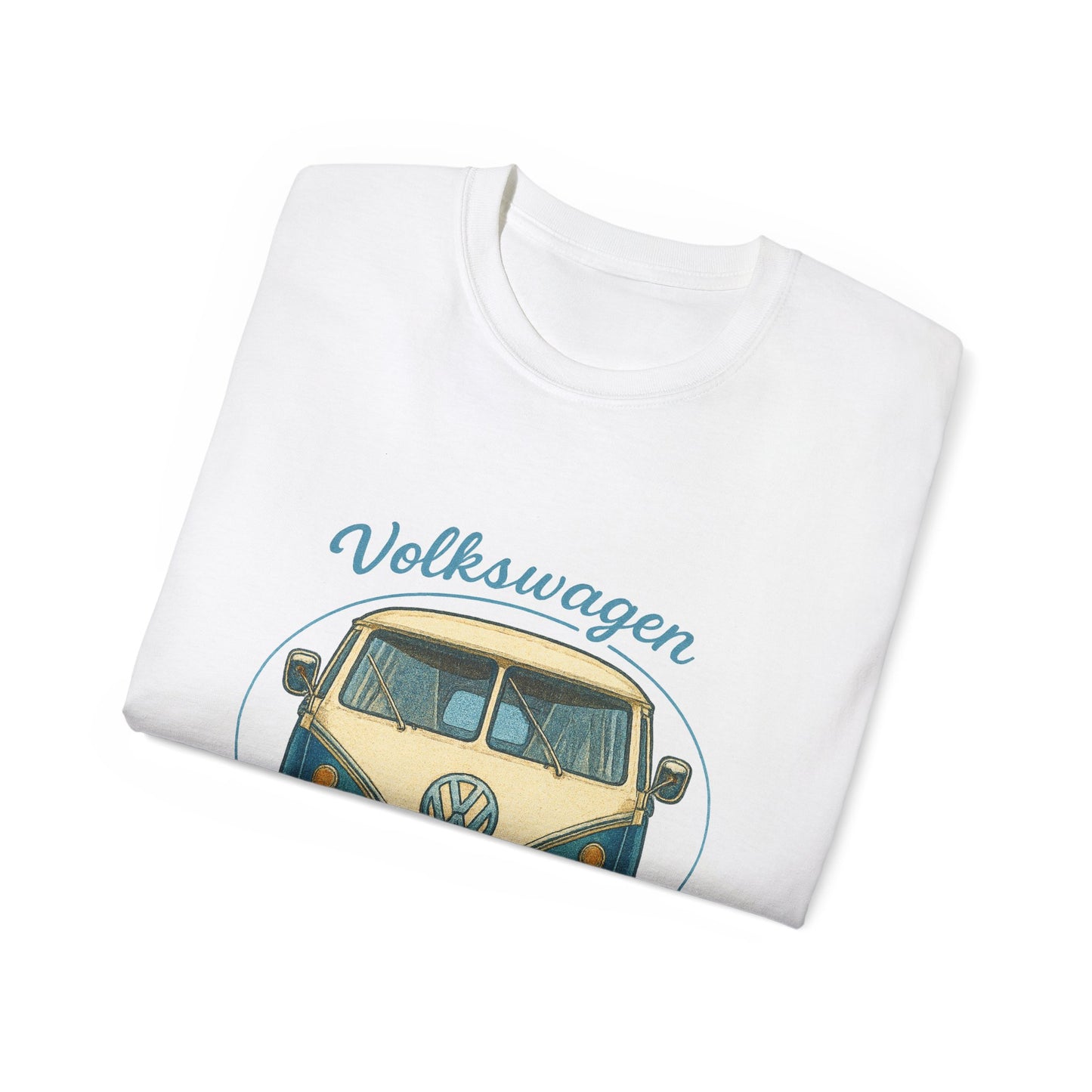 Vintage Volkswagen Camper Van Front Blue