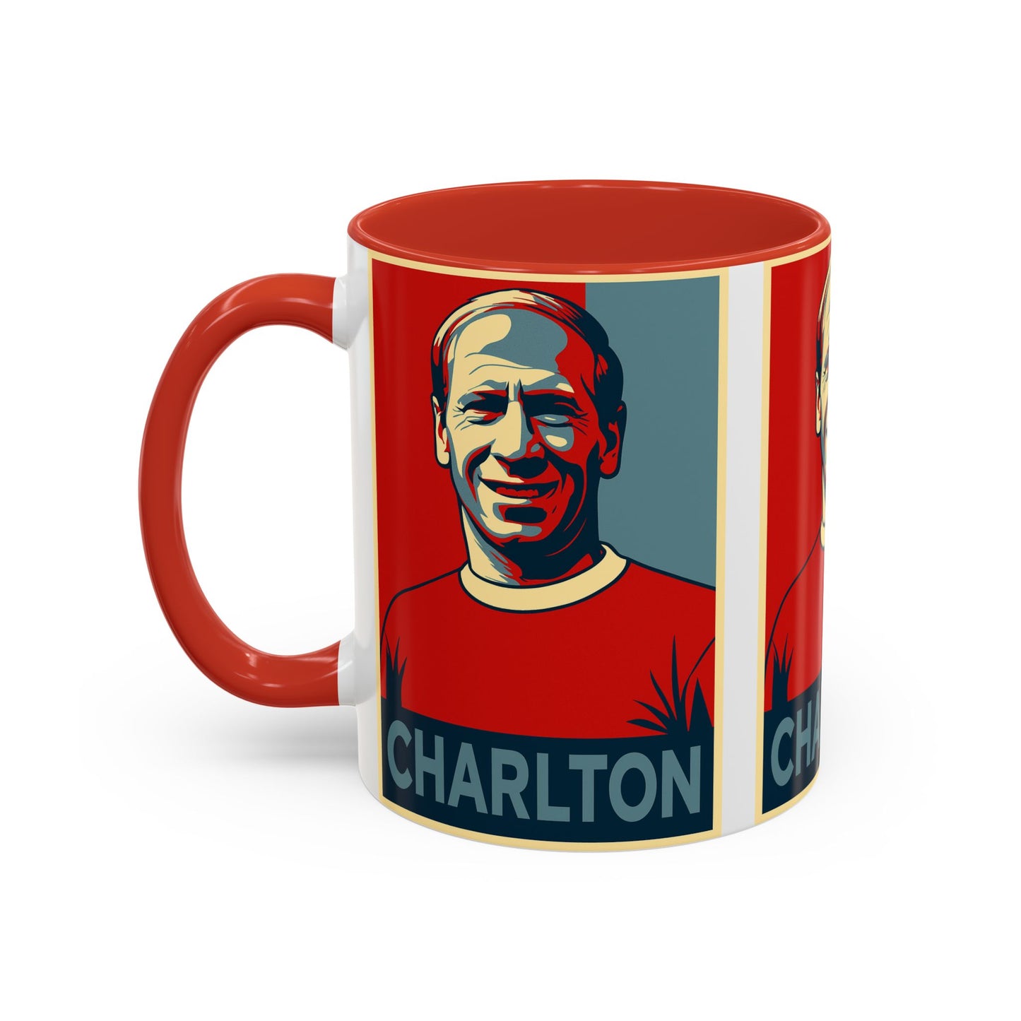 Bobby Charlton Hope Poster Mug - Manchester United England
