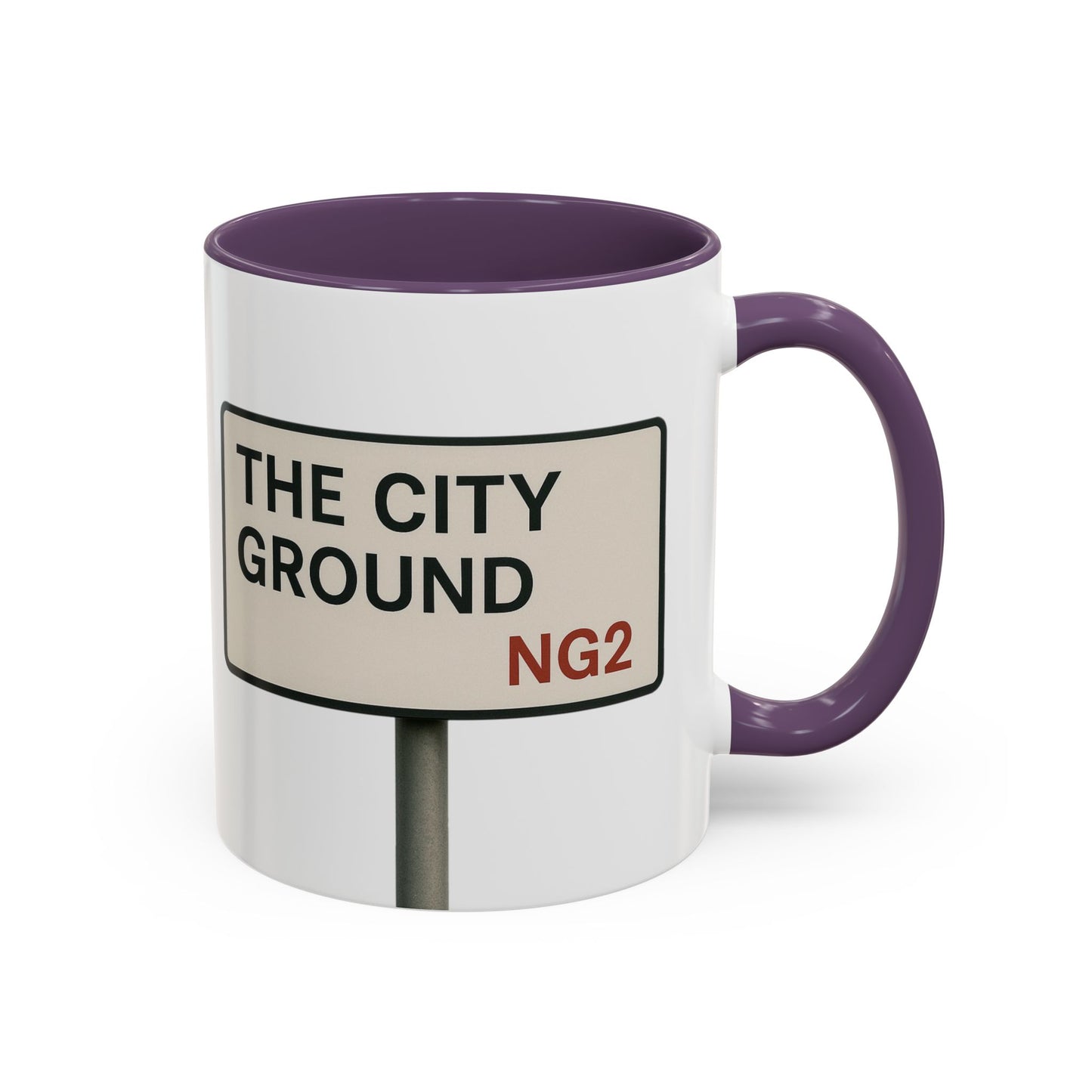 The City Ground Nottingham Forest Road Sign Mug