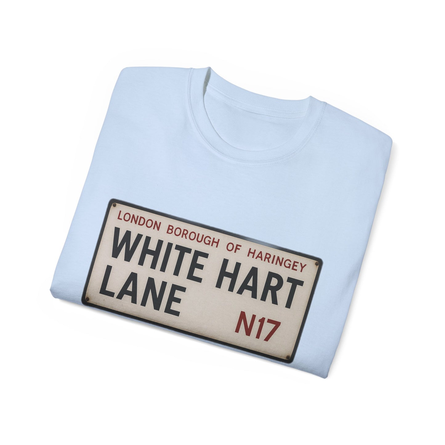 White Hart Lane Tottenham Hotspur Road Sign T-Shirt