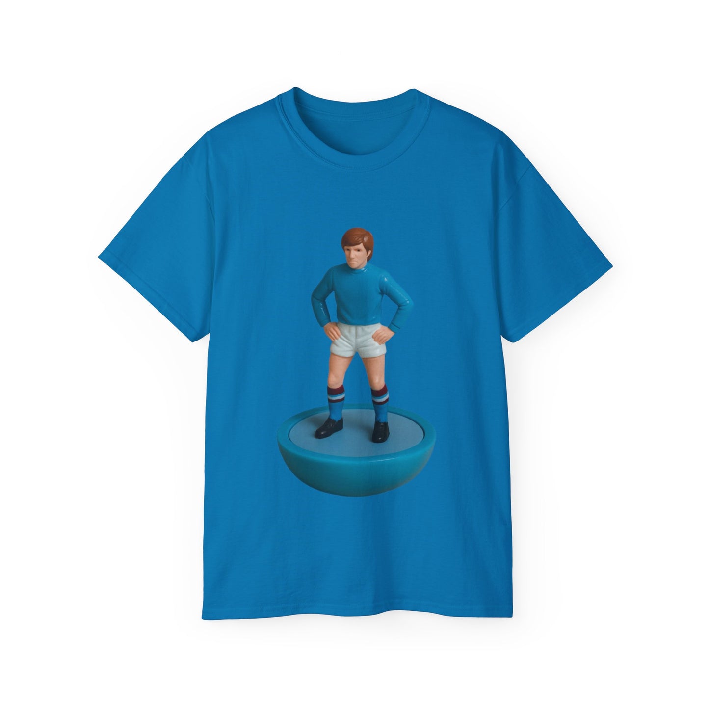 Colin Bell Cartoon Subbuteo T-Shirt - Manchester City