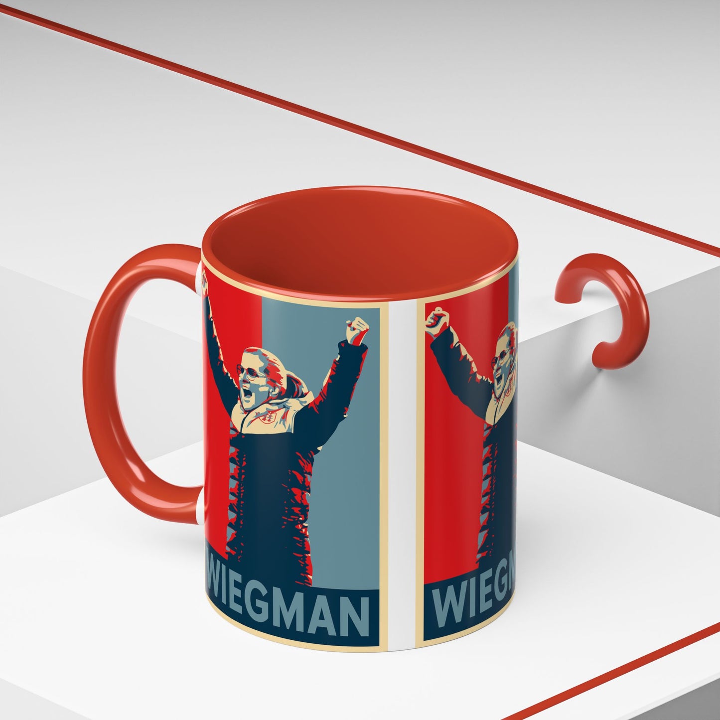 Sarina Wiegman Arms Up Mug - England
