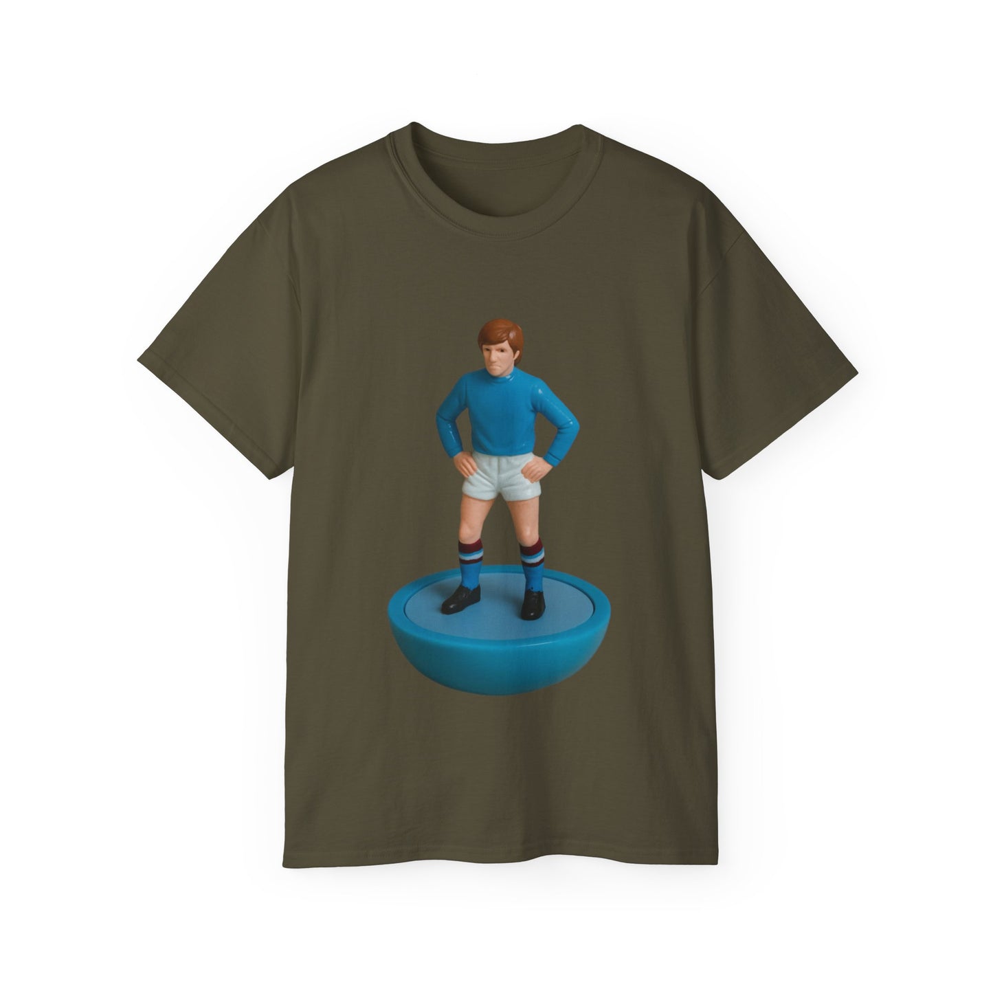 Colin Bell Cartoon Subbuteo T-Shirt - Manchester City