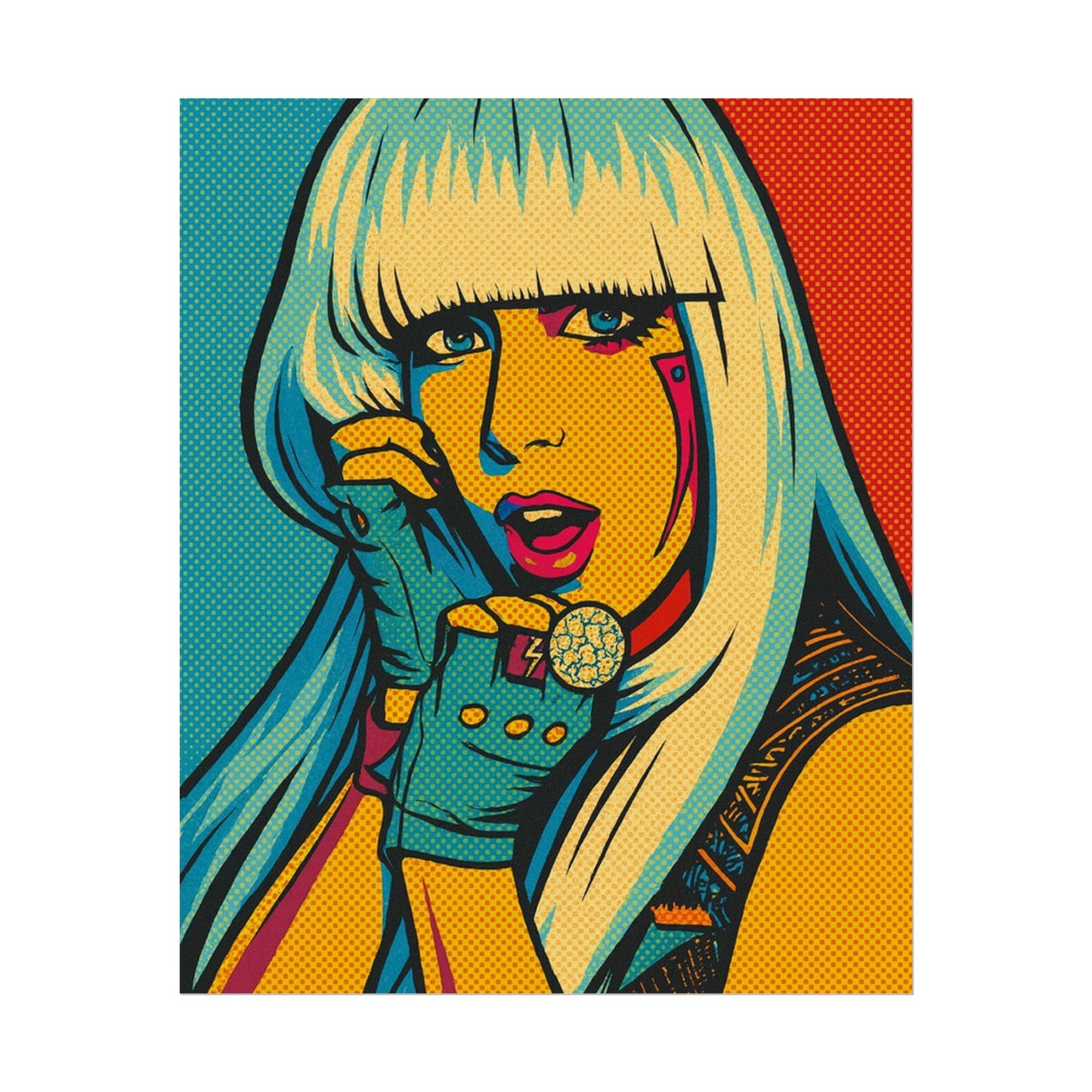 Lady G a g a Pop Art Poster