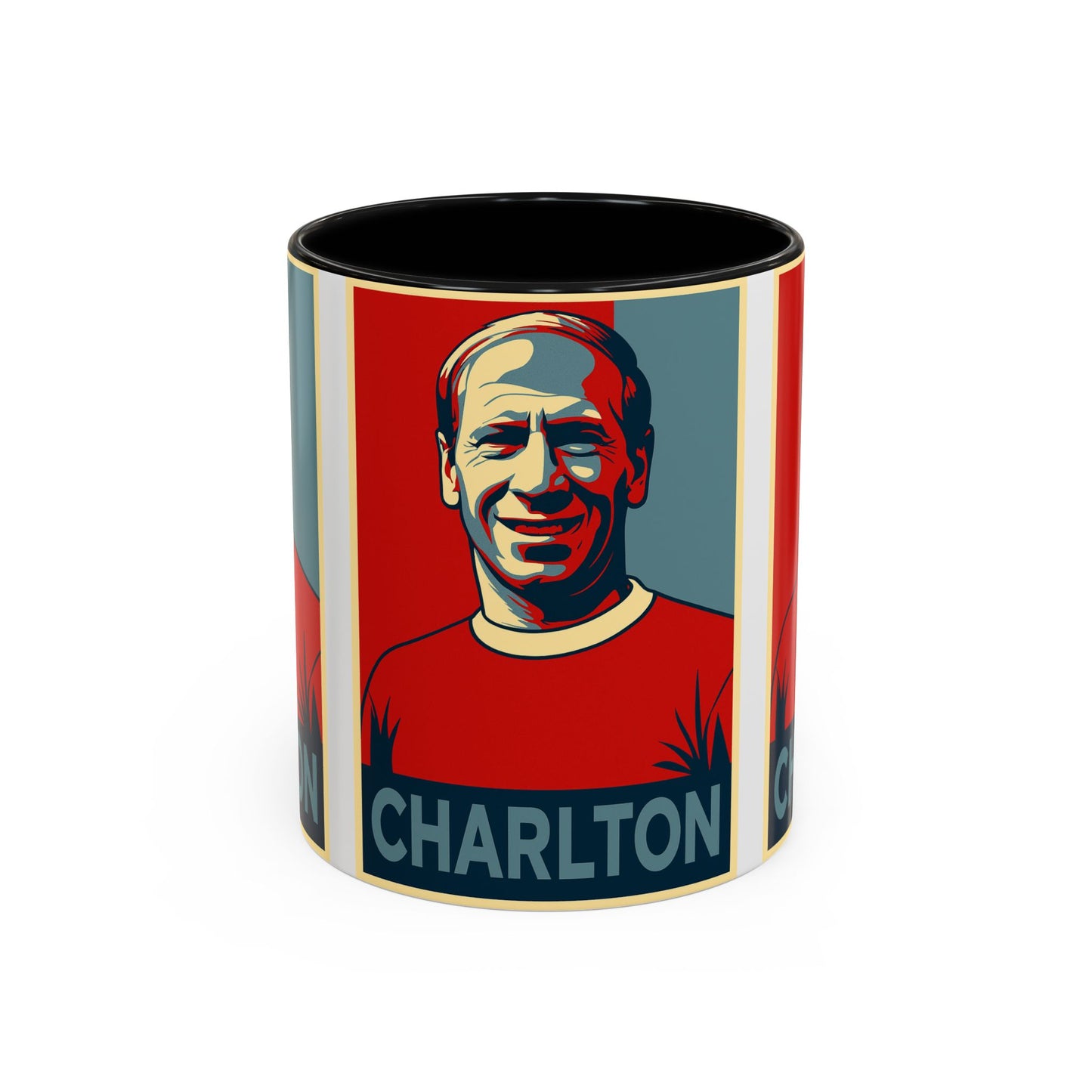Bobby Charlton Hope Poster Mug - Manchester United England
