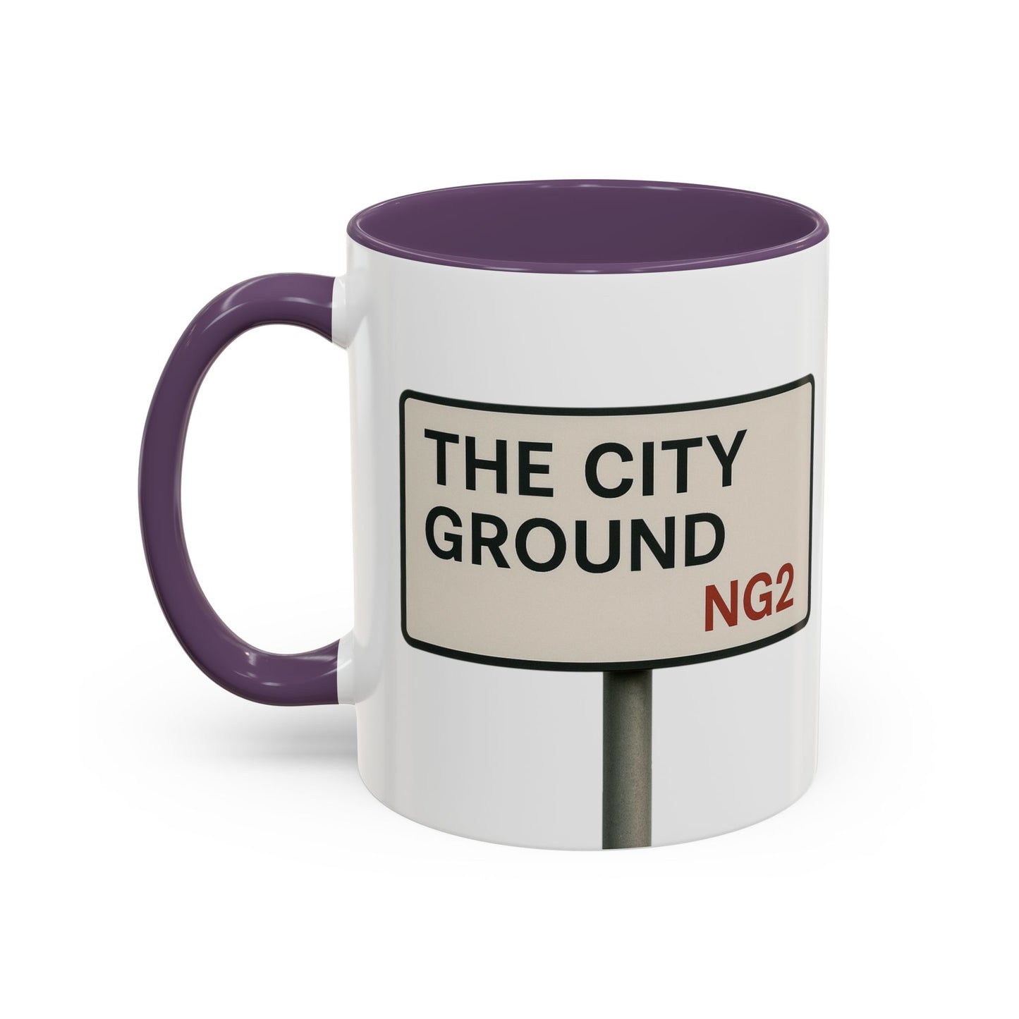 The City Ground Nottingham Forest Road Sign Mug