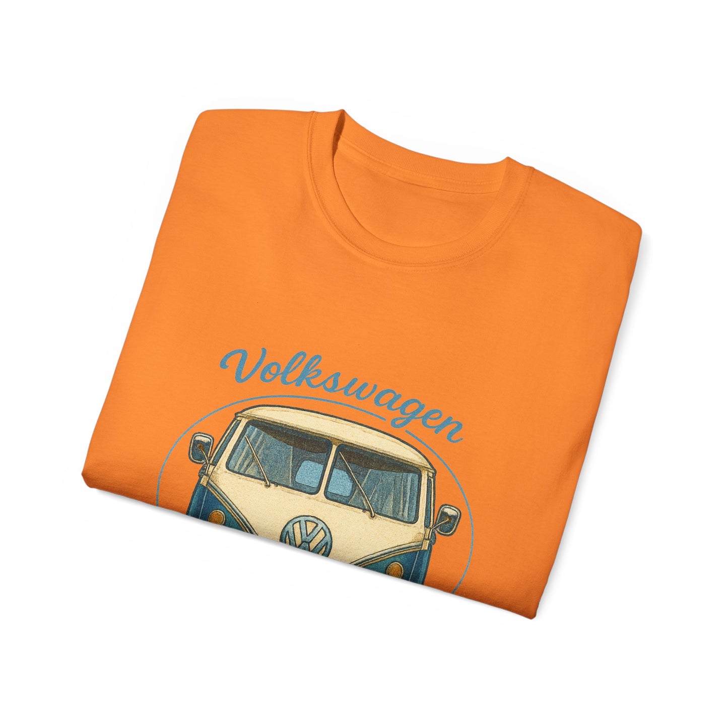 Vintage Volkswagen Camper Van Front Blue