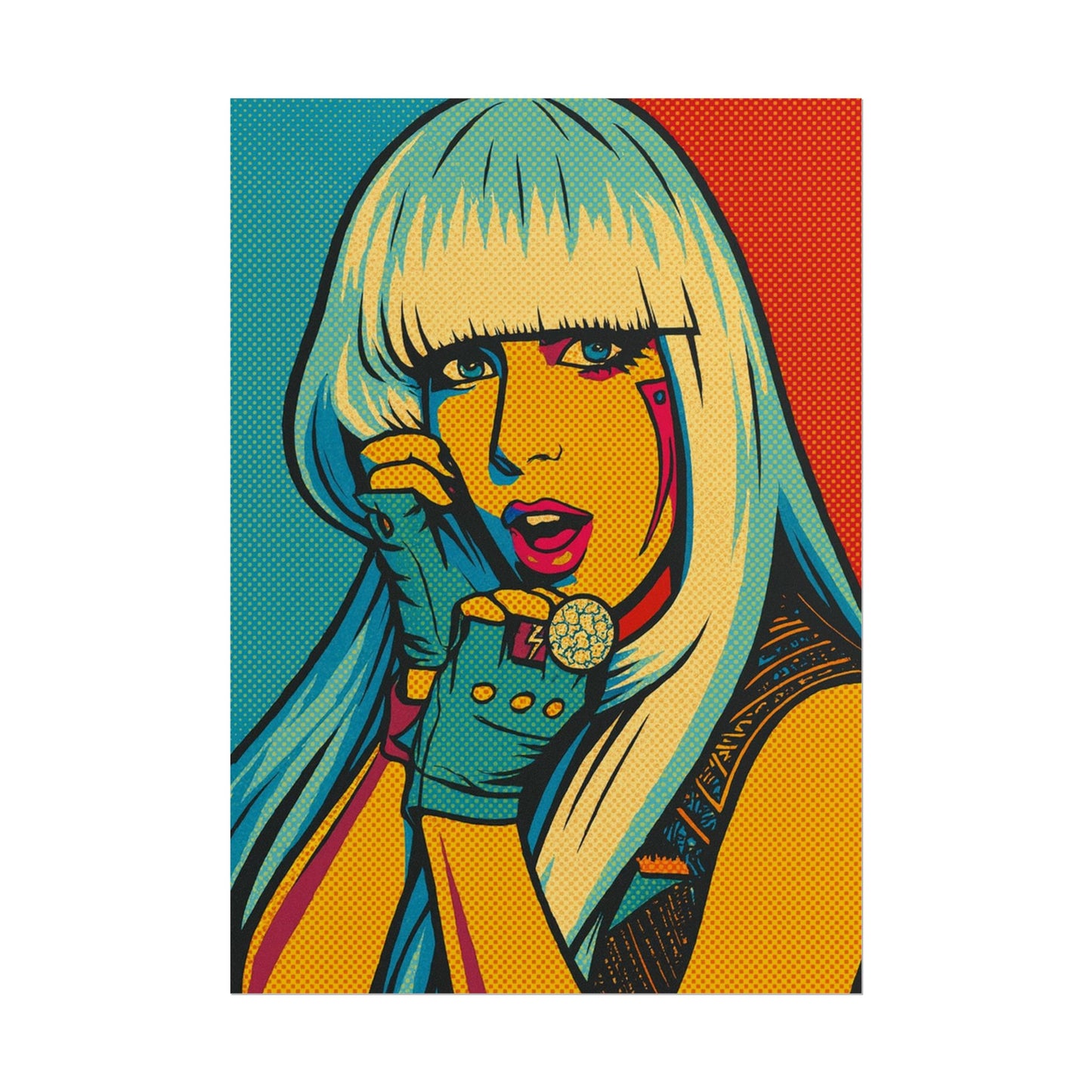 Lady G a g a Pop Art Poster