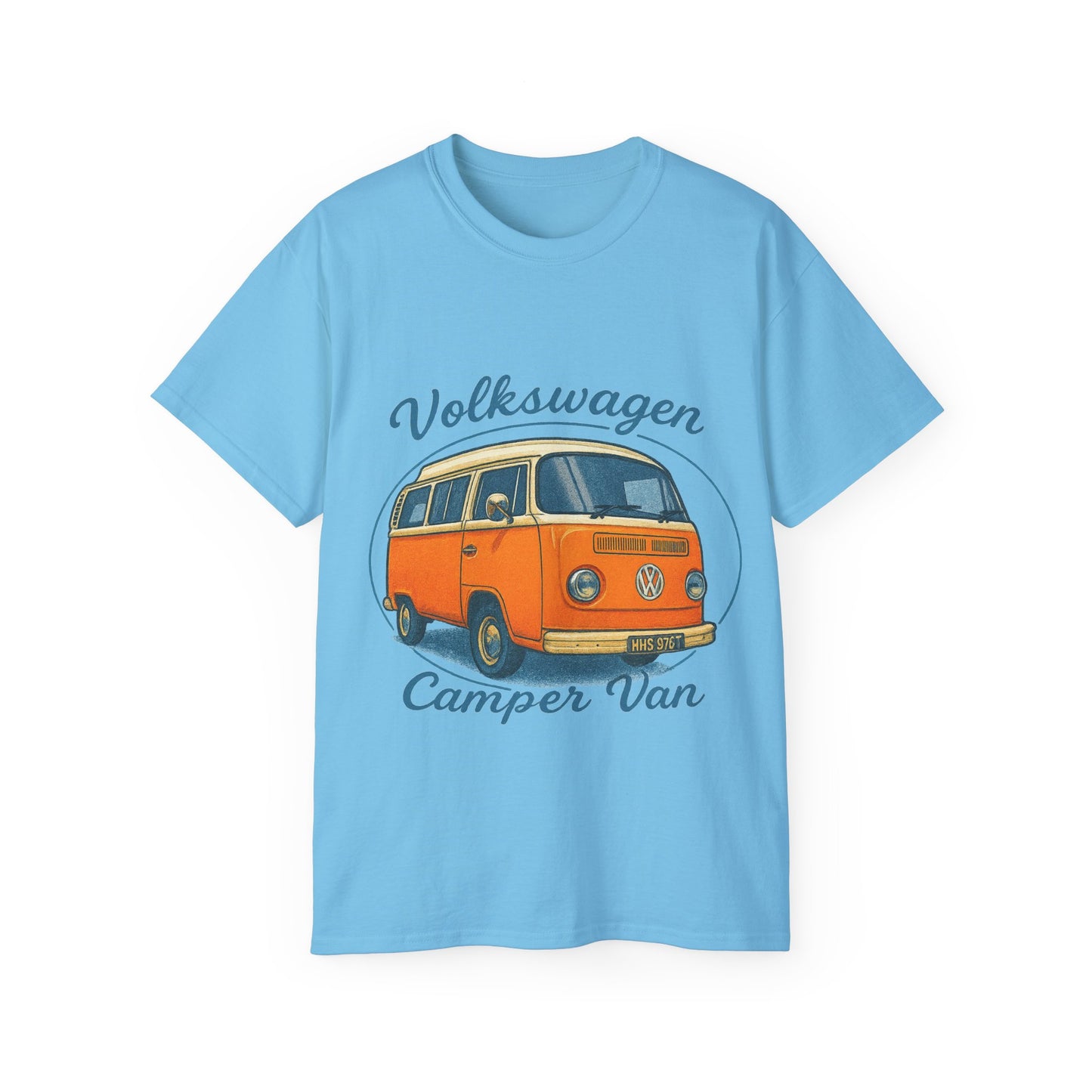 Vintage Volkswagen Camper Van Light Orange T-Shirt